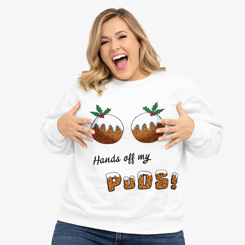 Hands Off My Puds Christmas Jumper