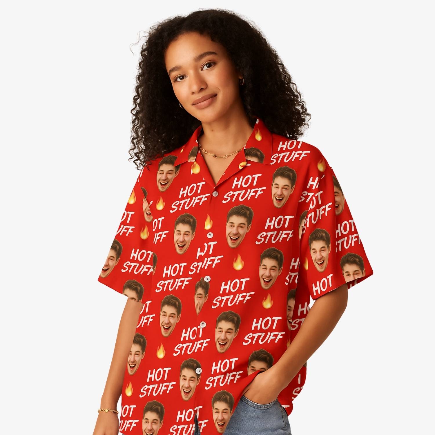 Hot Stuff Custom Hawaiian Shirt