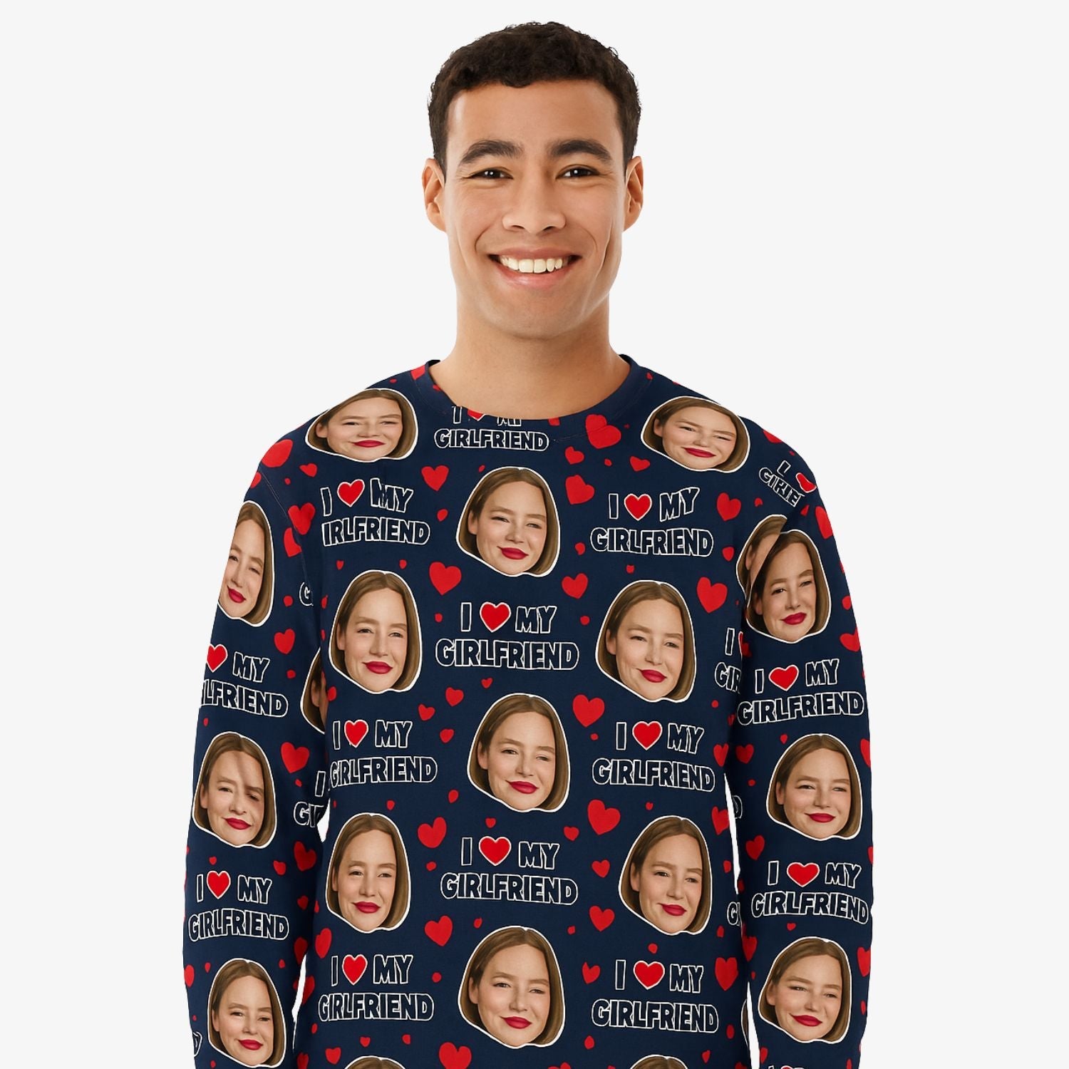 I Love My Girlfriend Personalised Sweatshirt