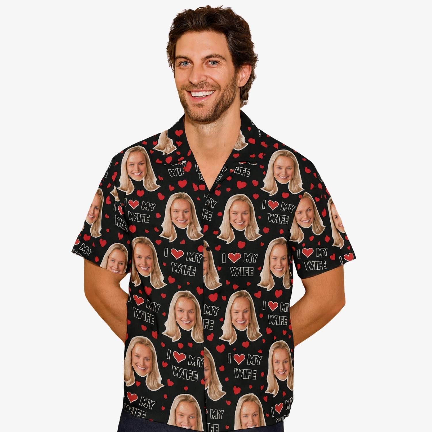 I Love My Wife Custom Hawaiian Shirt