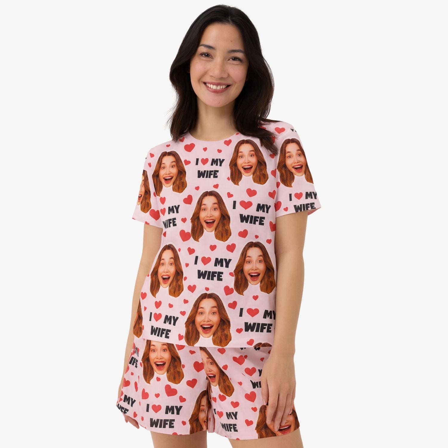 Women's personalised  I Love My Wife PJs
