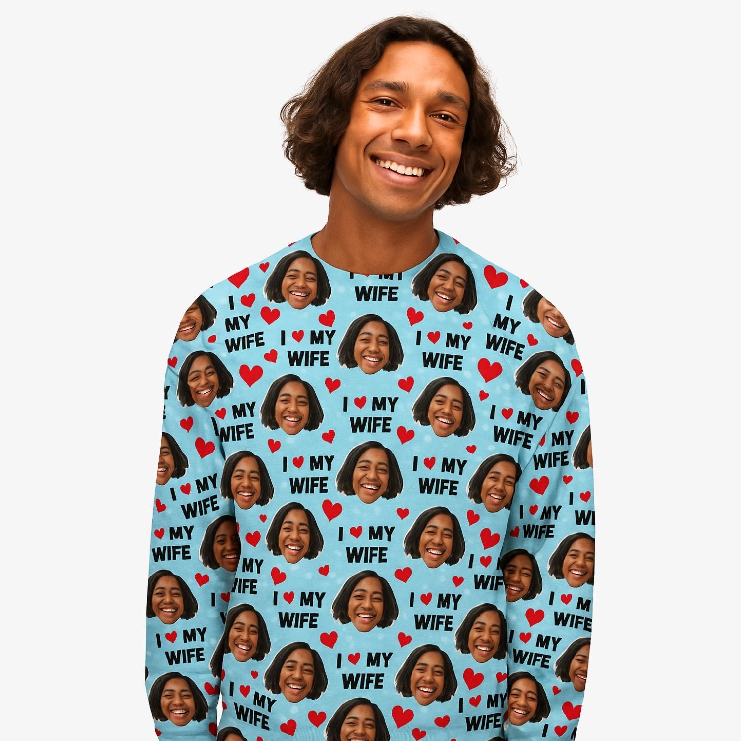 I Love My Wife Personalised Sweatshirt