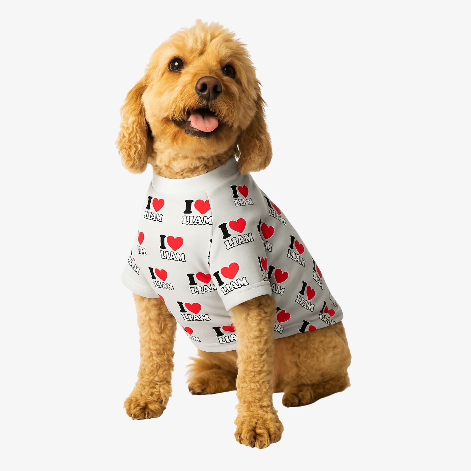 I Heart [Name] Personalised Dog T Shirt