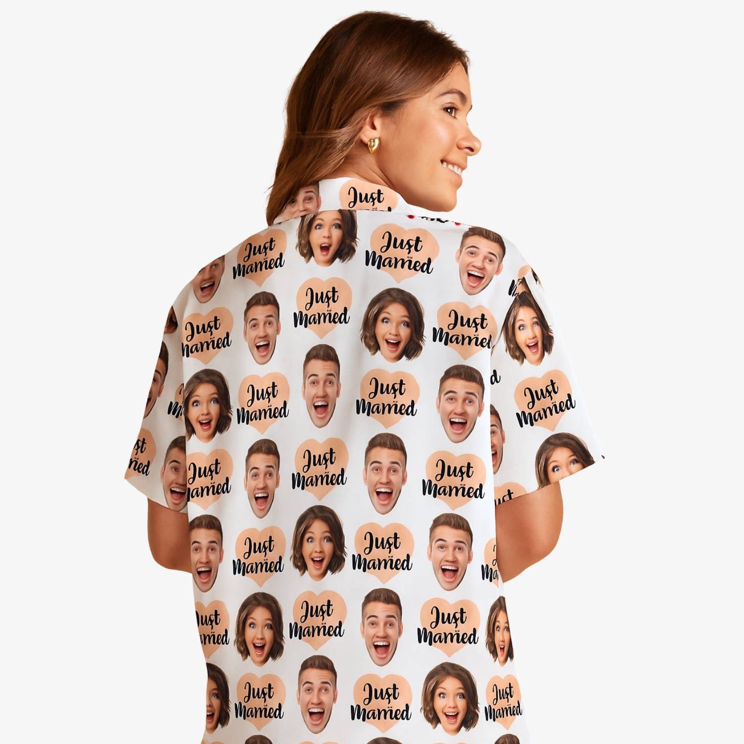 Just Married Custom Hawaiian Shirt