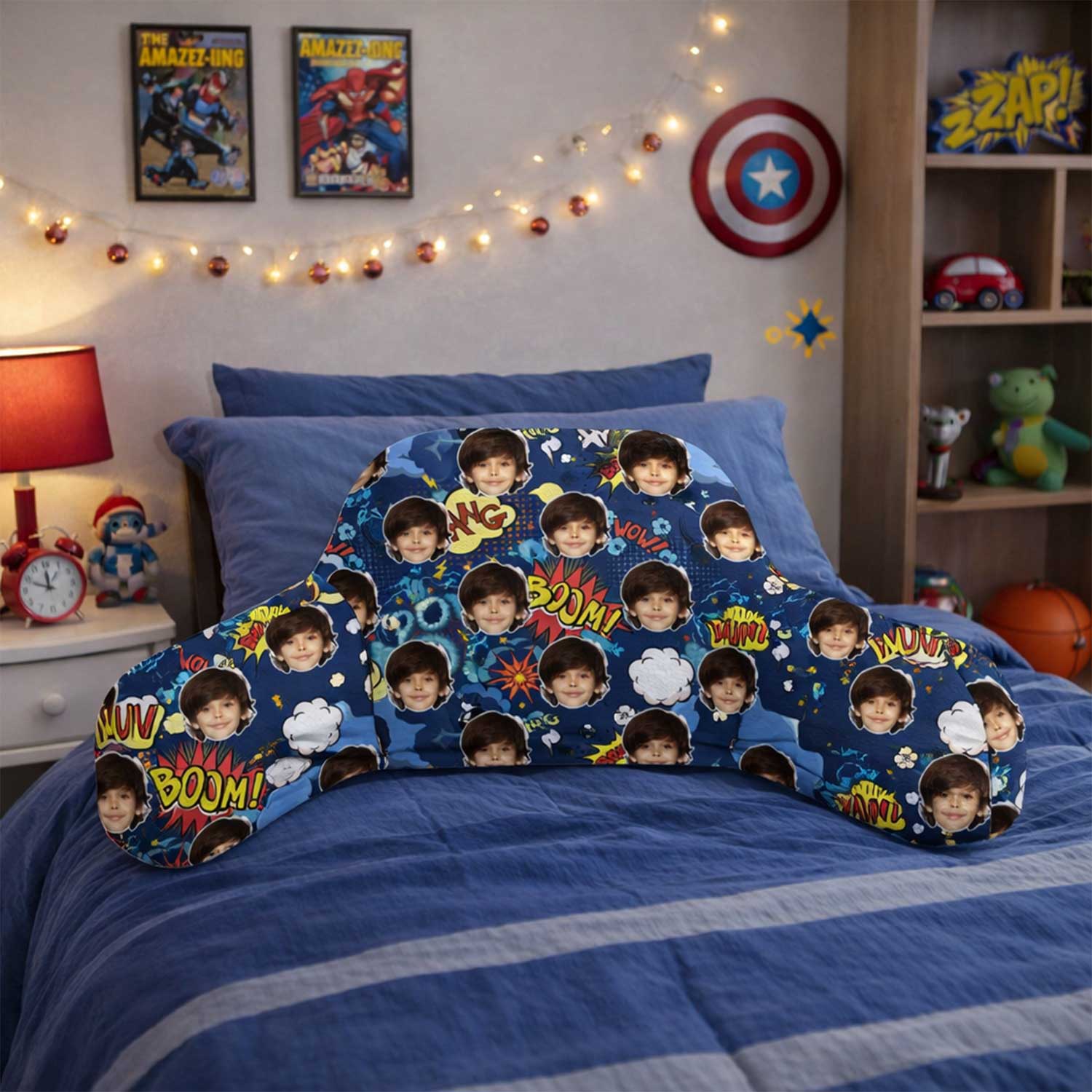 Personalised Kids Comic Cuddle Cushion