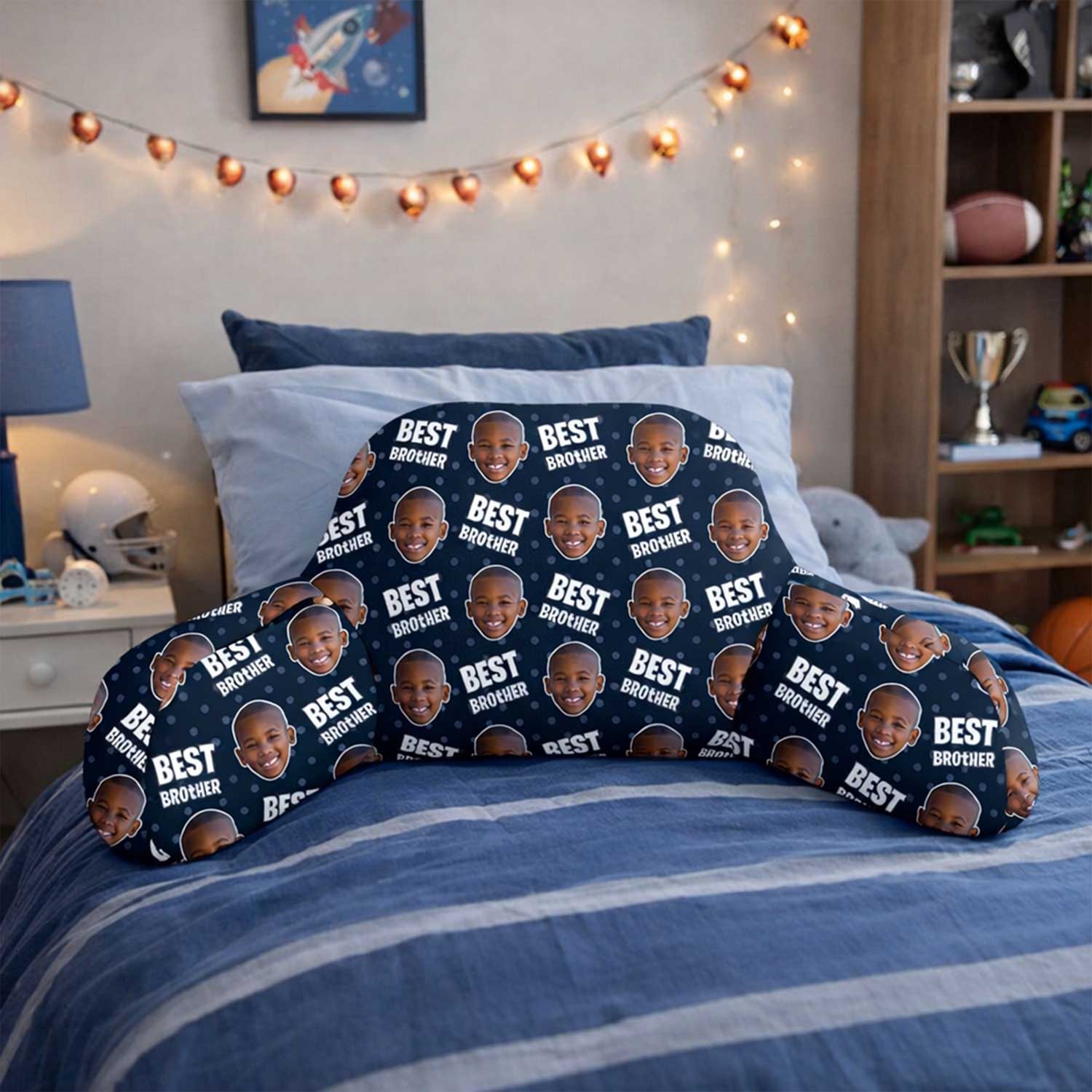 Personalised Kids Best Brother Cuddle Cushion