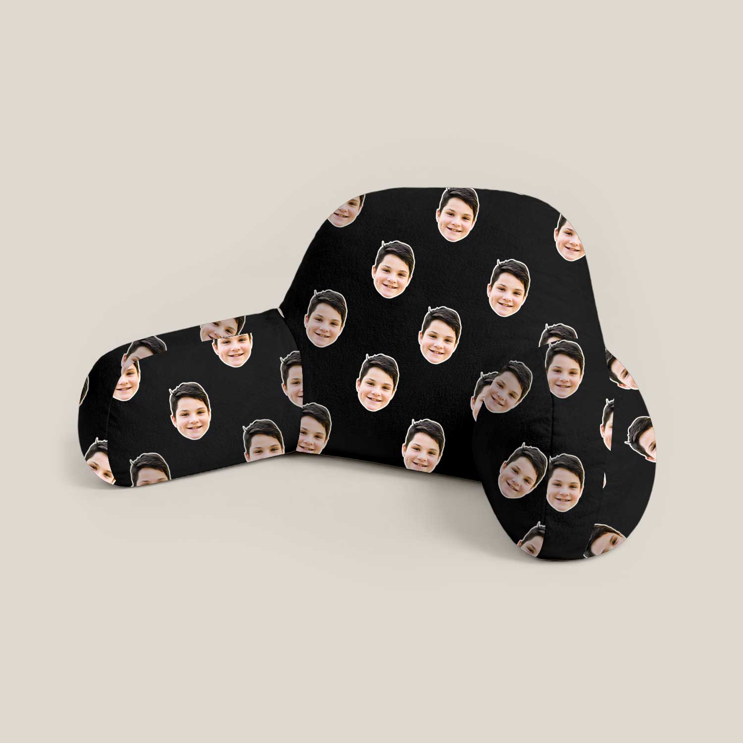 Personalised Kids Face Pattern Cuddle Cushion