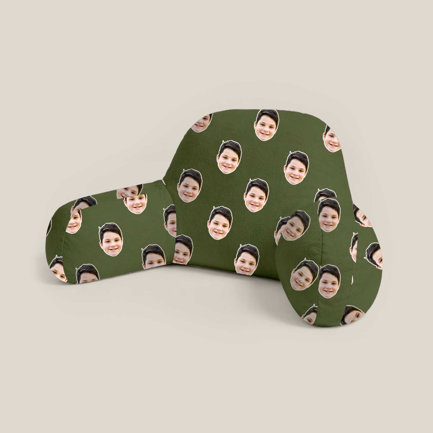 Personalised Kids Face Pattern Cuddle Cushion