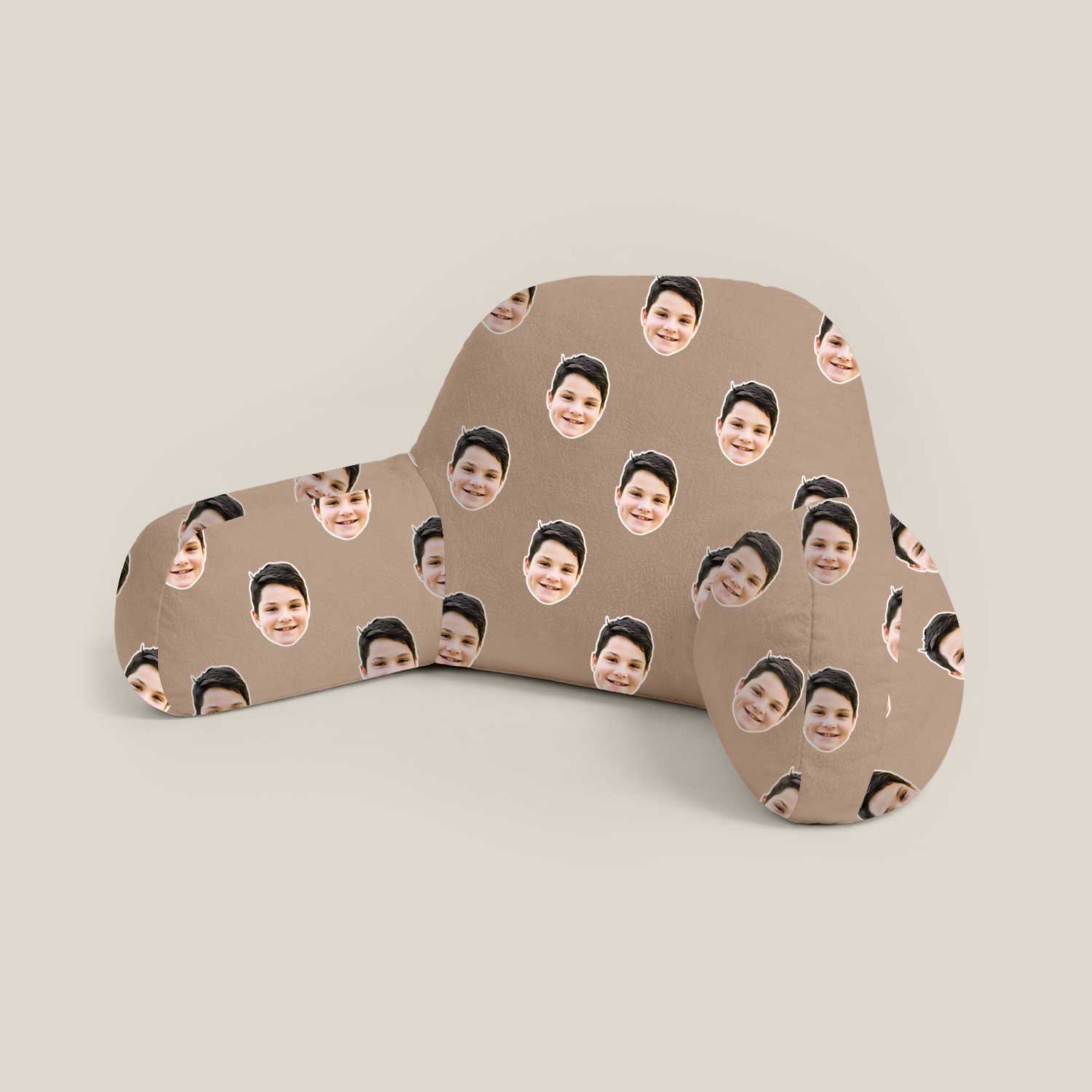 Personalised Kids Face Pattern Cuddle Cushion