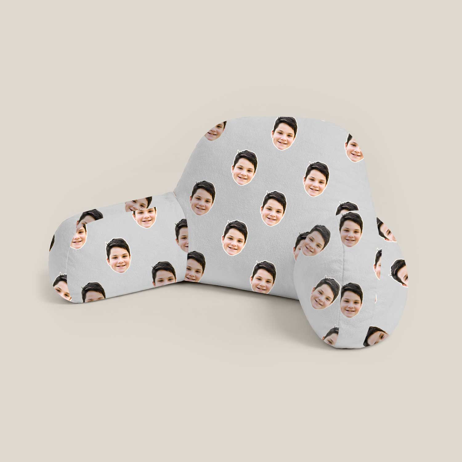 Personalised Kids Face Pattern Cuddle Cushion