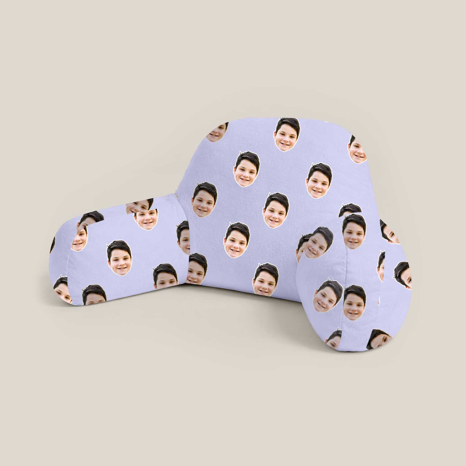 Personalised Kids Face Pattern Cuddle Cushion