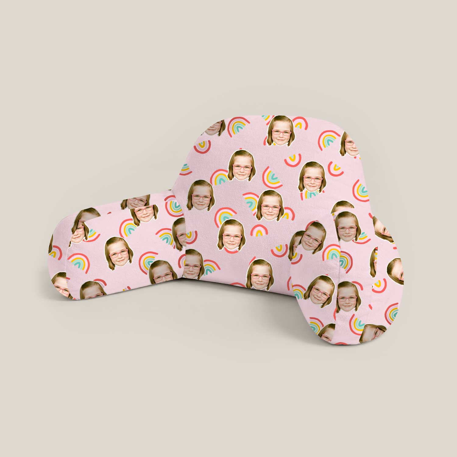 Personalised Kids Rainbows Cuddle Cushion