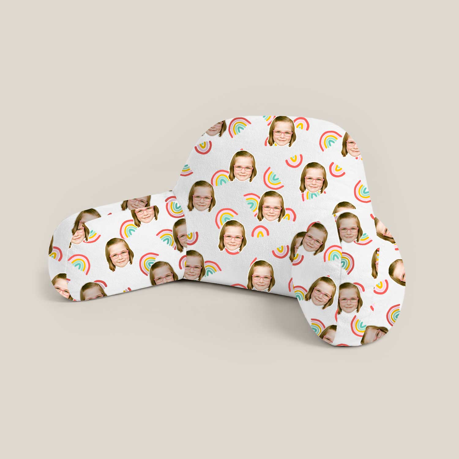 Personalised Kids Rainbows Cuddle Cushion