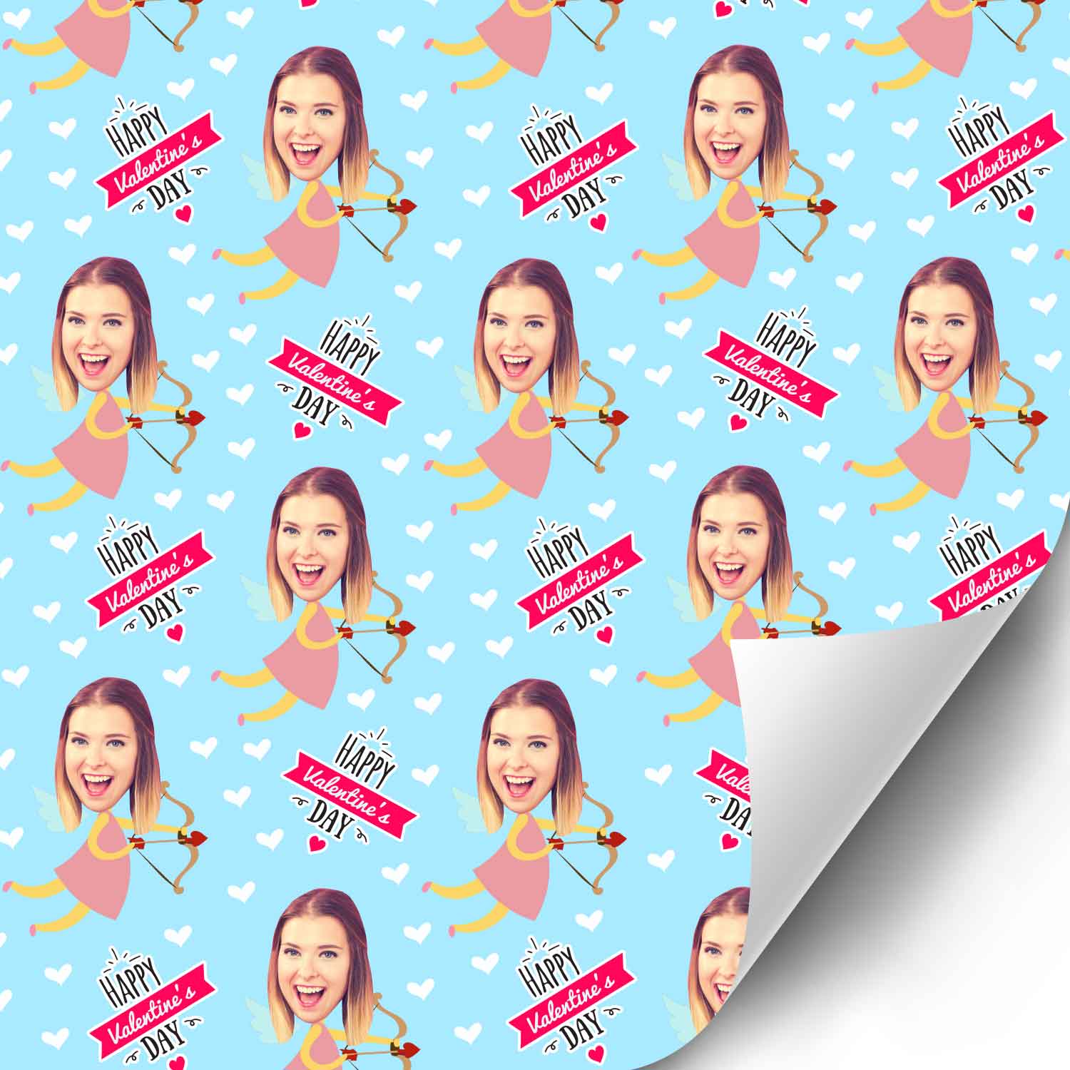 Cupid Girl Wrapping Paper