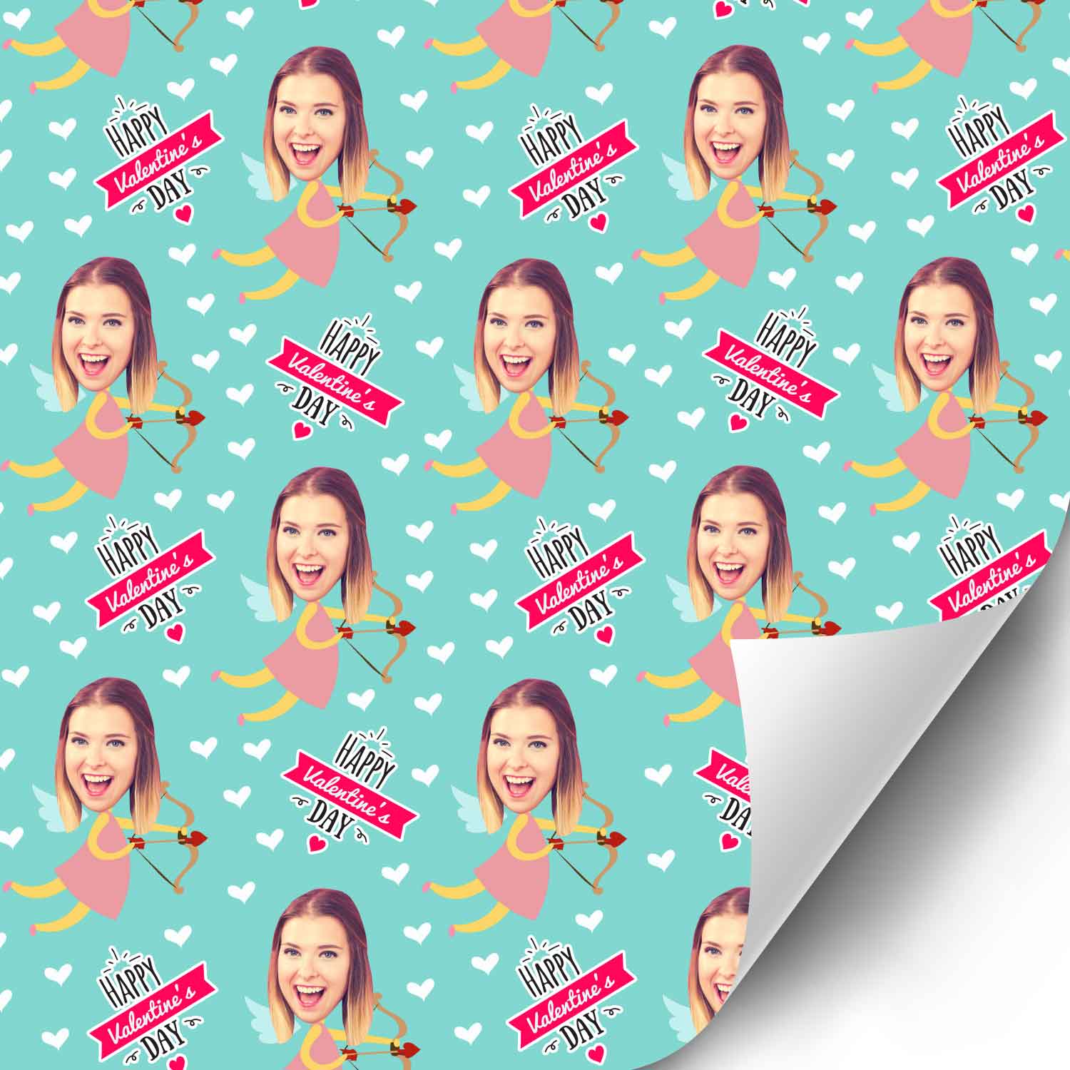 Cupid Girl Wrapping Paper