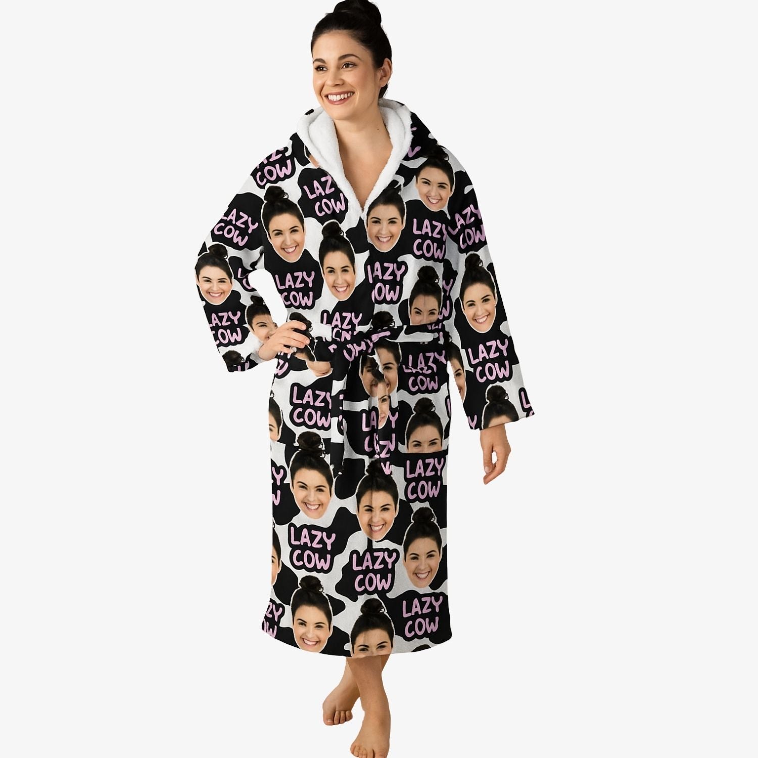 custom robe lazy cow