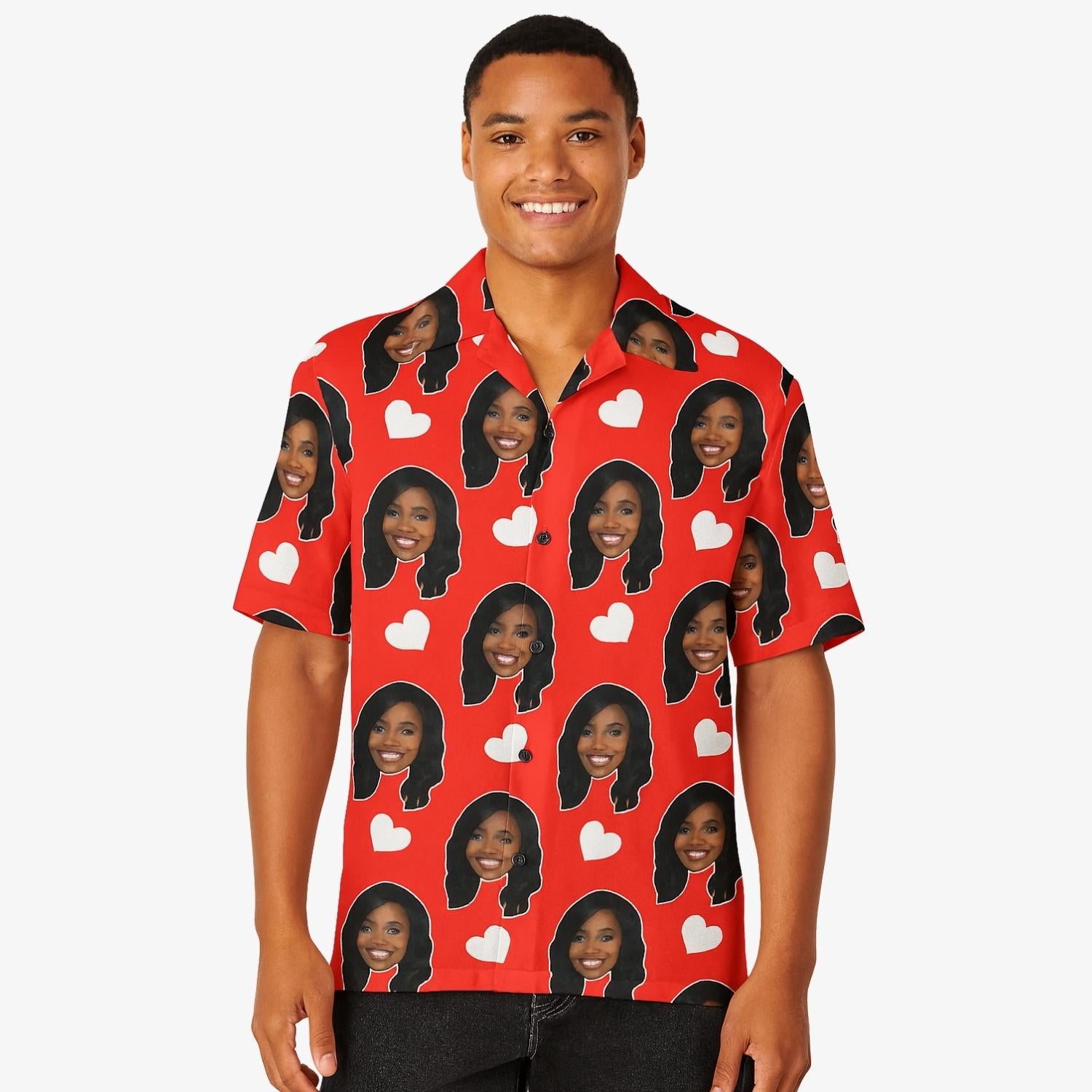 Love Hearts Custom Face Shirt