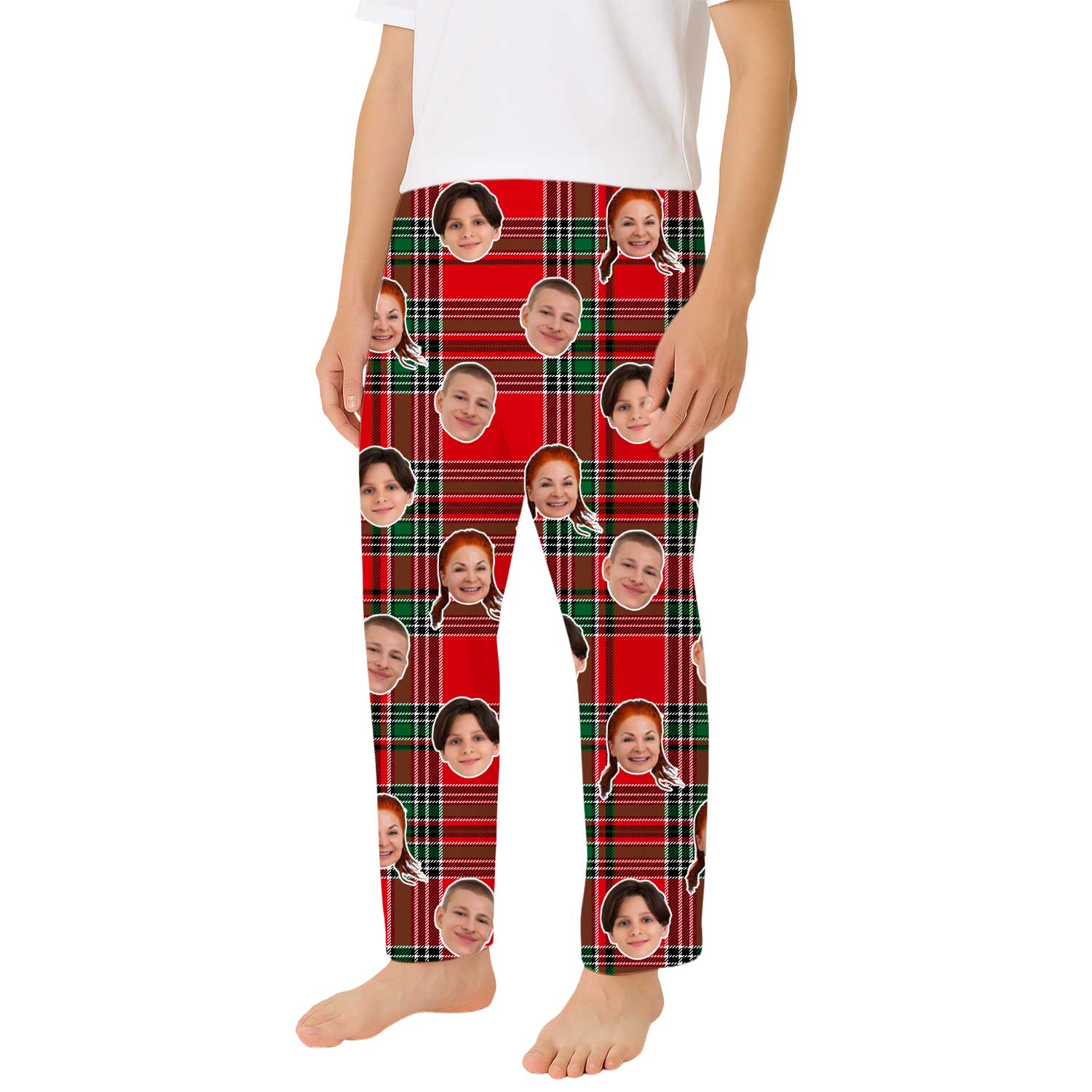 Red Tartan Men's PJ Bottoms
