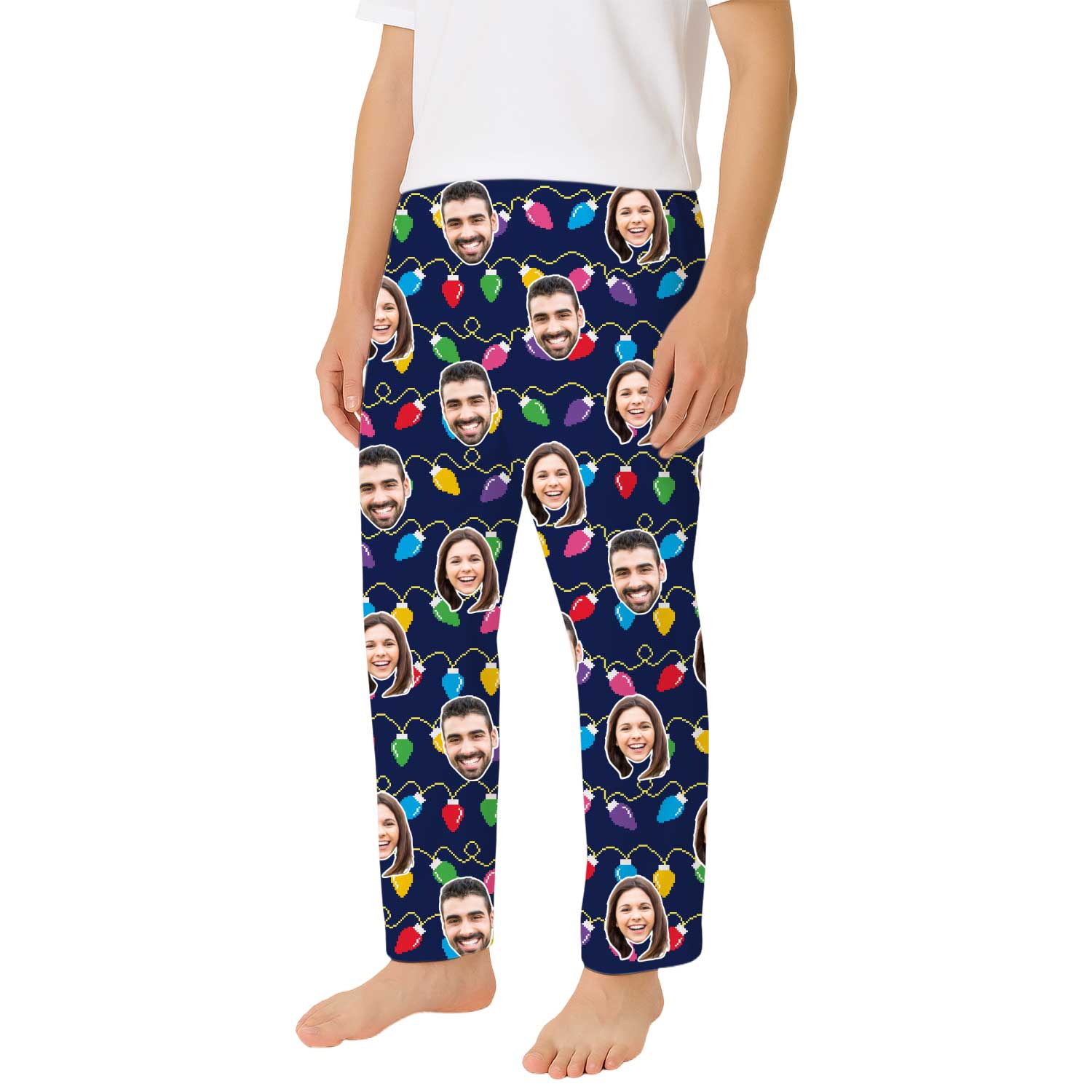 Christmas Lights Men's PJ Bottoms