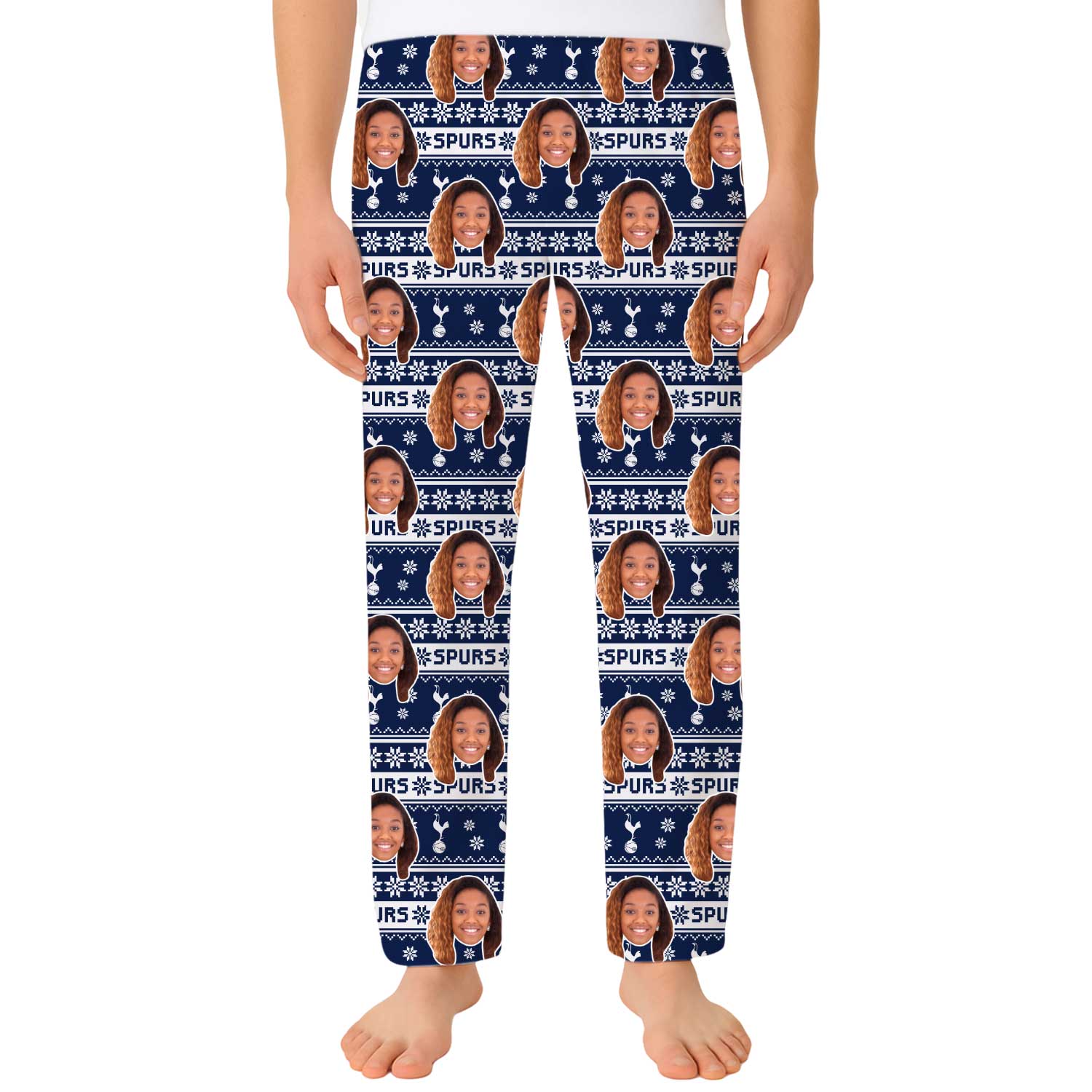 Spurs Christmas Men's Personalised PJ Bottoms