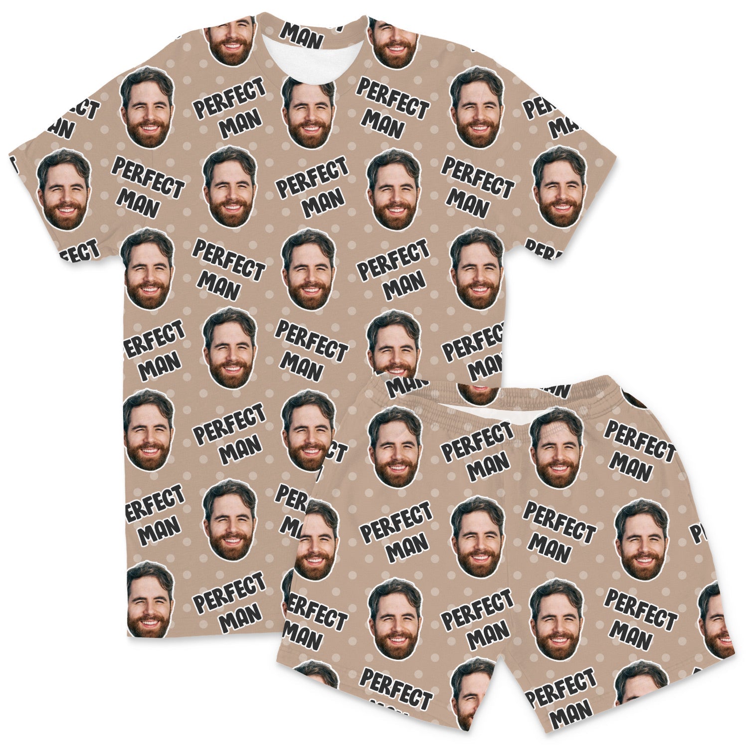 Men's Perfect Man Personalised PJs - Shorts Set