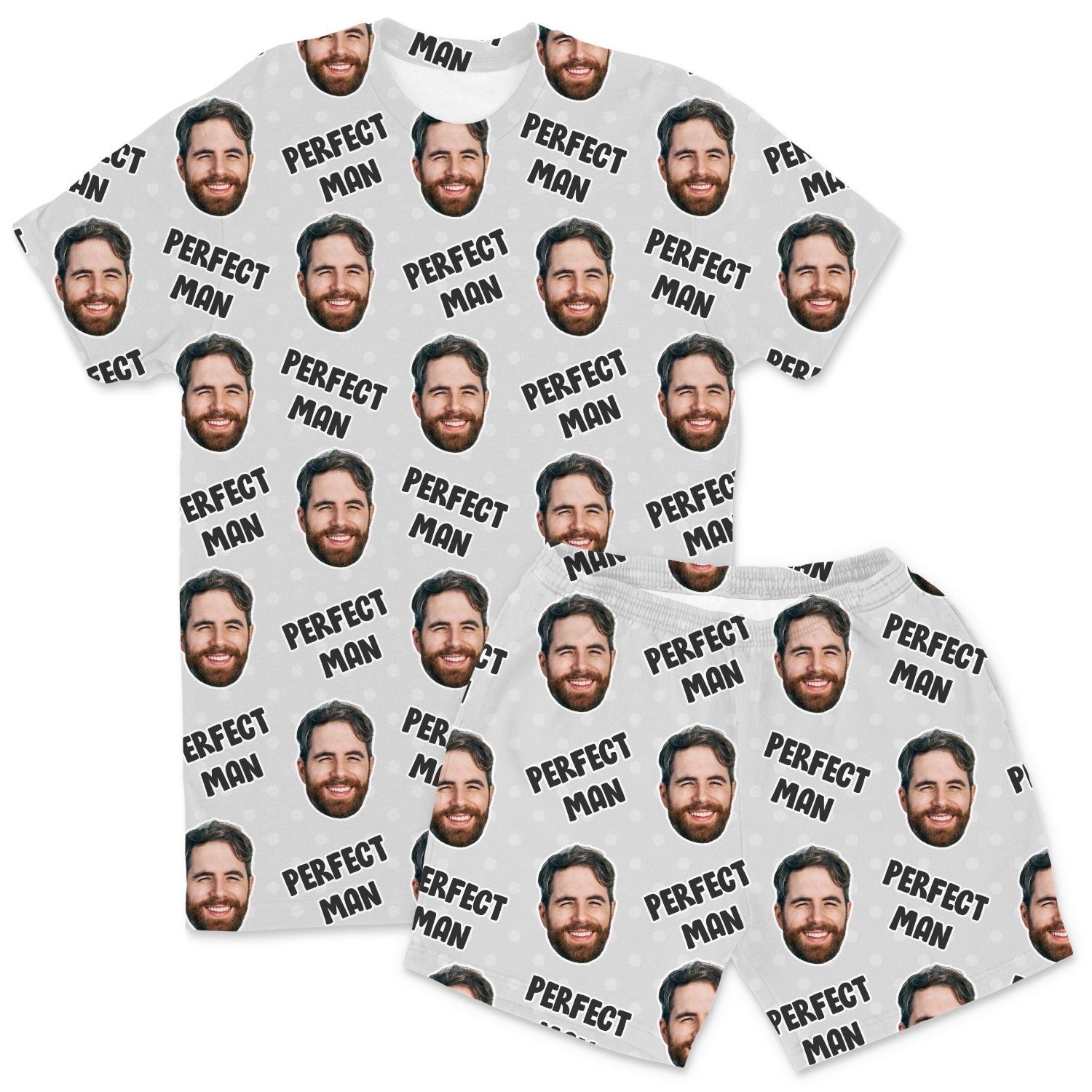 Men's Perfect Man Personalised PJs - Shorts Set