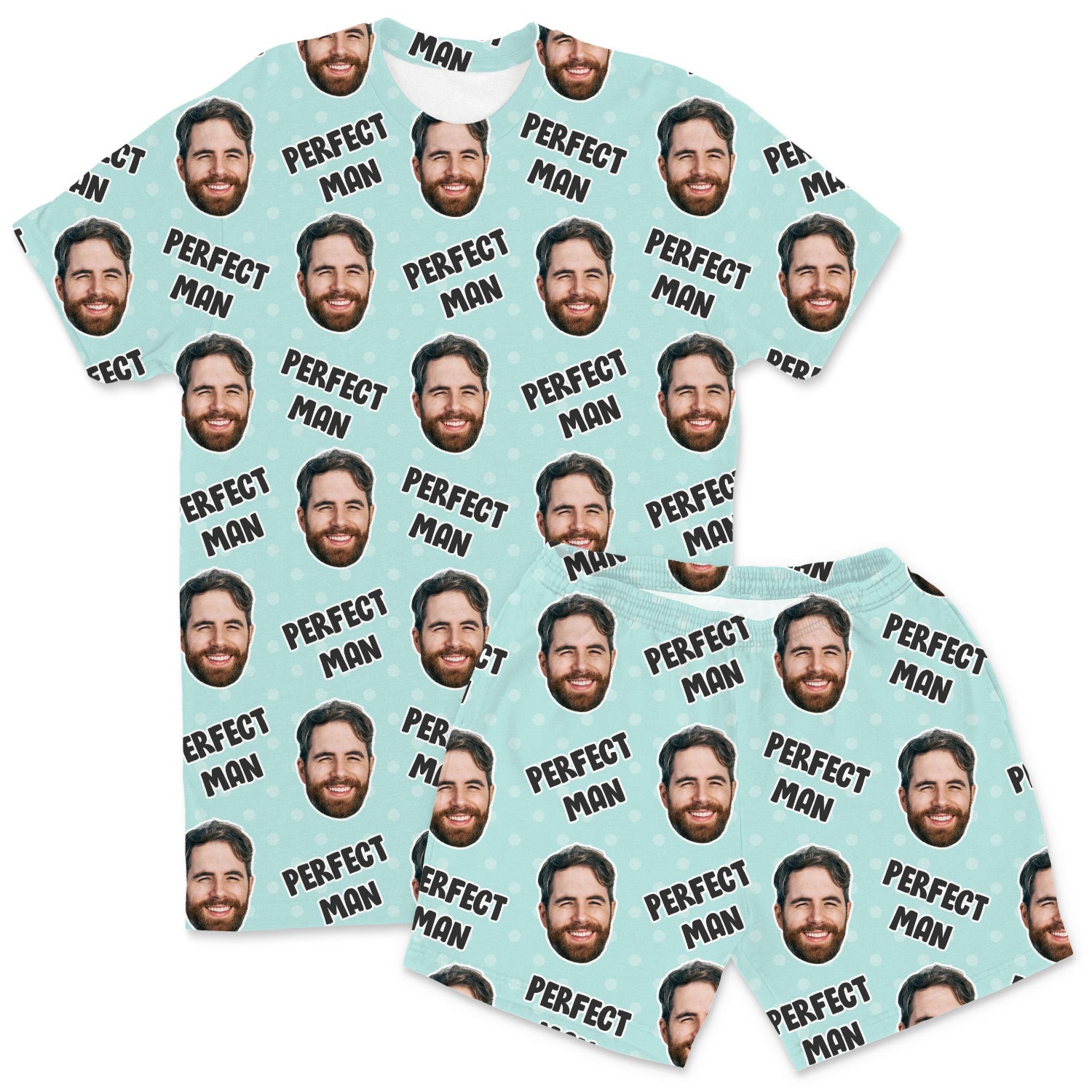 Men's Perfect Man Personalised PJs - Shorts Set