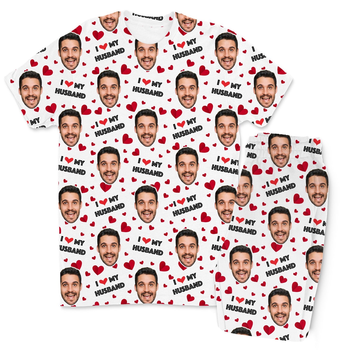 Men's I Love My Husband Pyjamas - Trouser Set