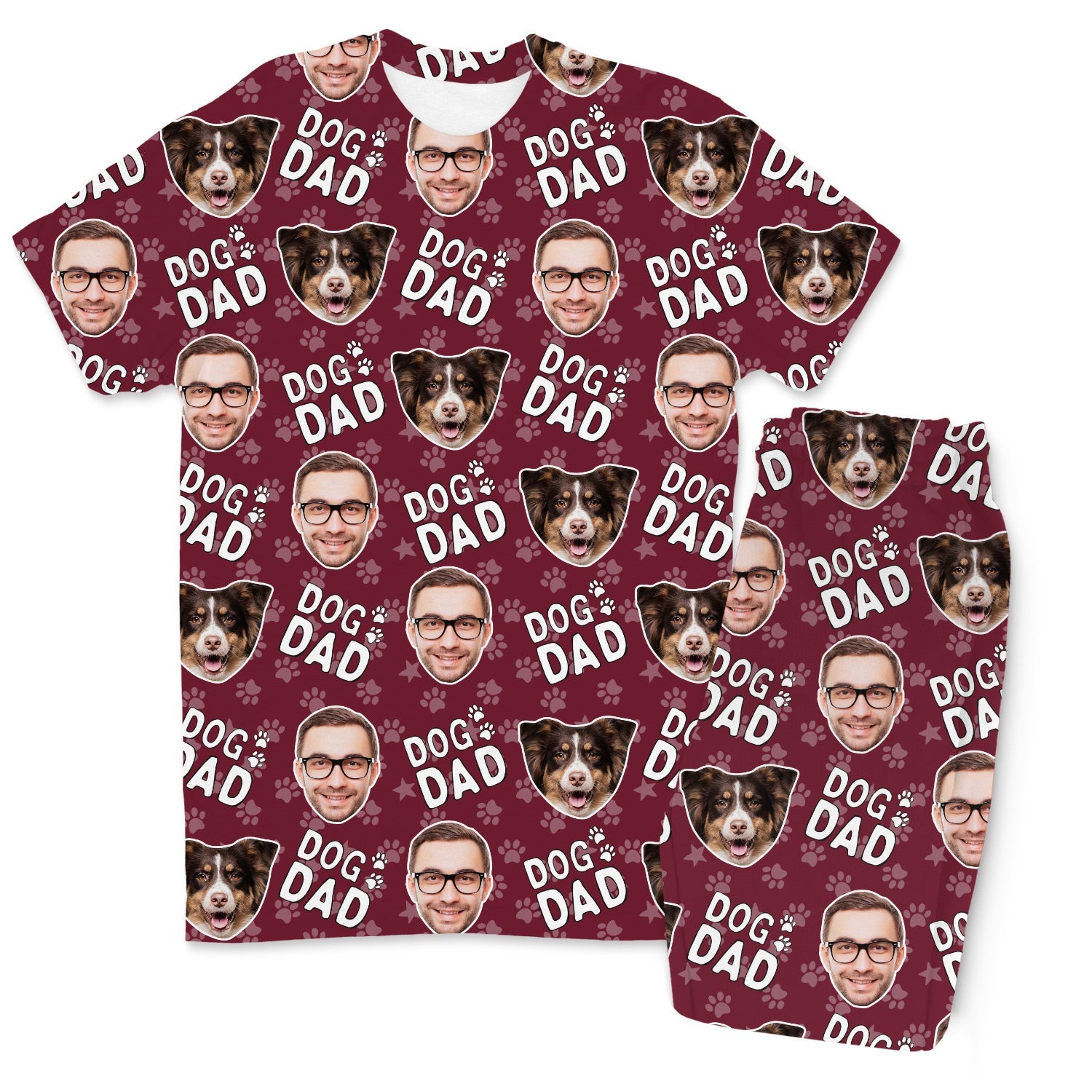 Men's Dog Dad Personalised Pyjamas - Trouser Set