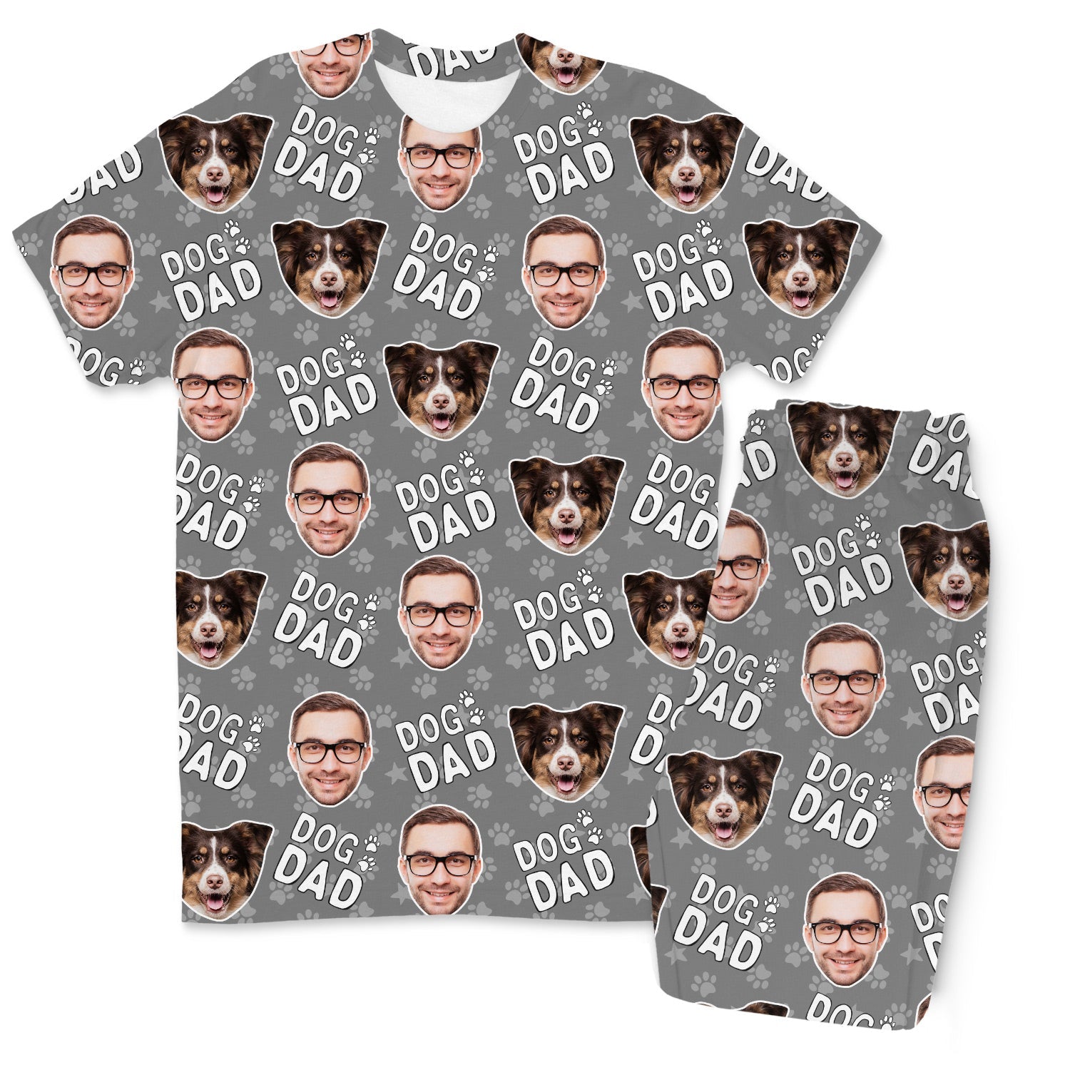 Men's Dog Dad Personalised Pyjamas - Trouser Set