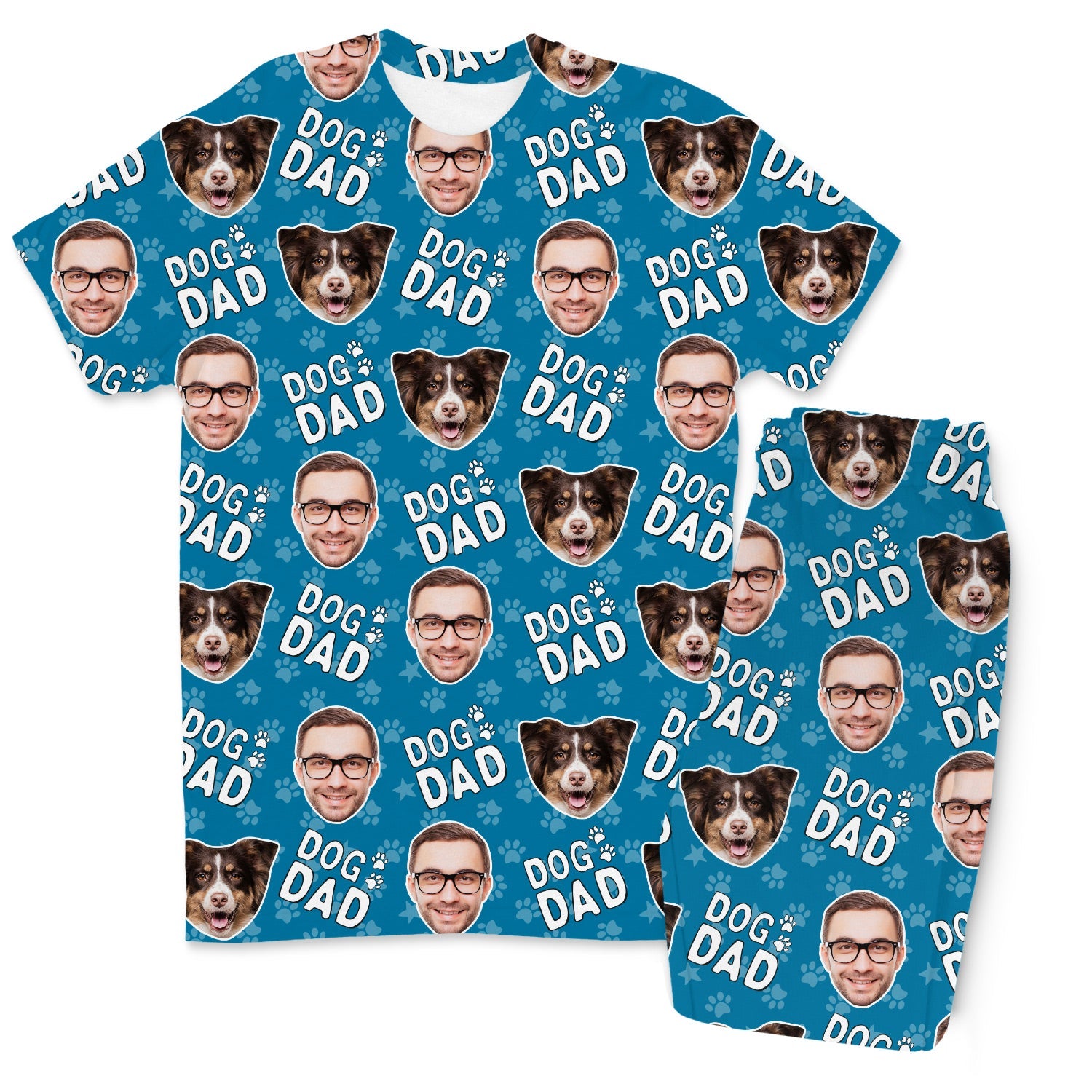 Men's Dog Dad Personalised Pyjamas - Trouser Set