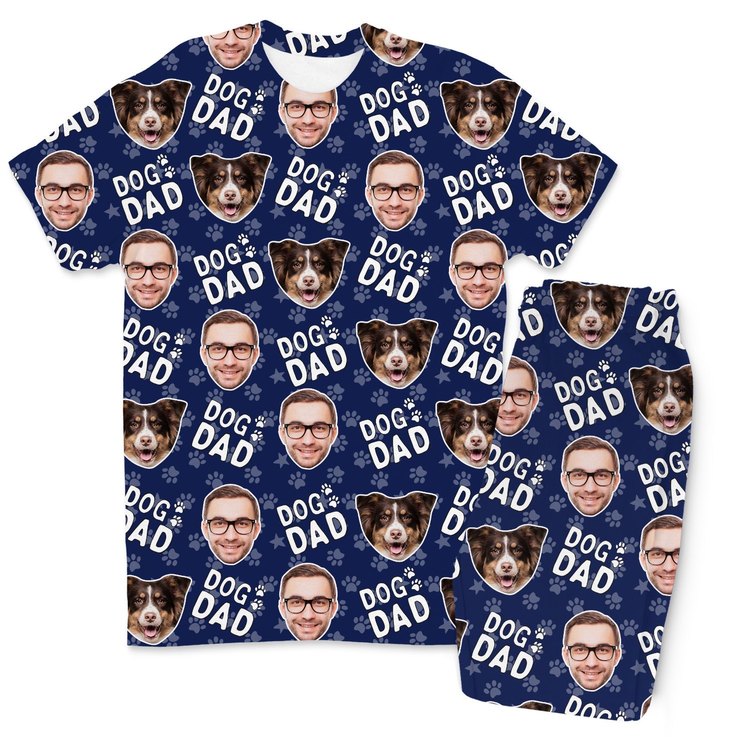 Men's Dog Dad Personalised Pyjamas - Trouser Set