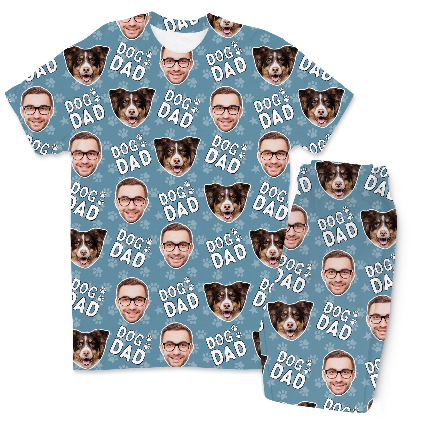 Men's Dog Dad Personalised Pyjamas - Trouser Set