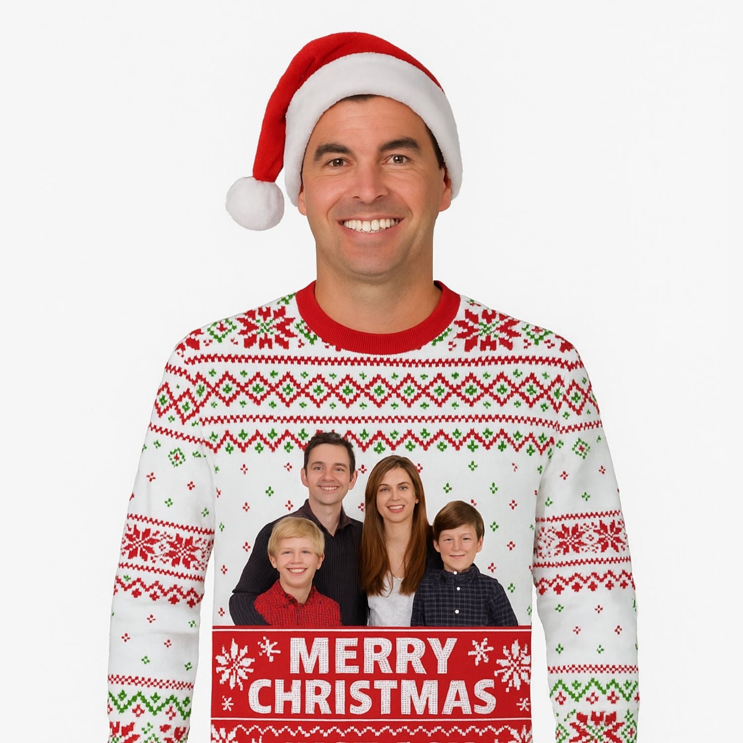 Your Photo Merry Christmas Personalised Jumper
