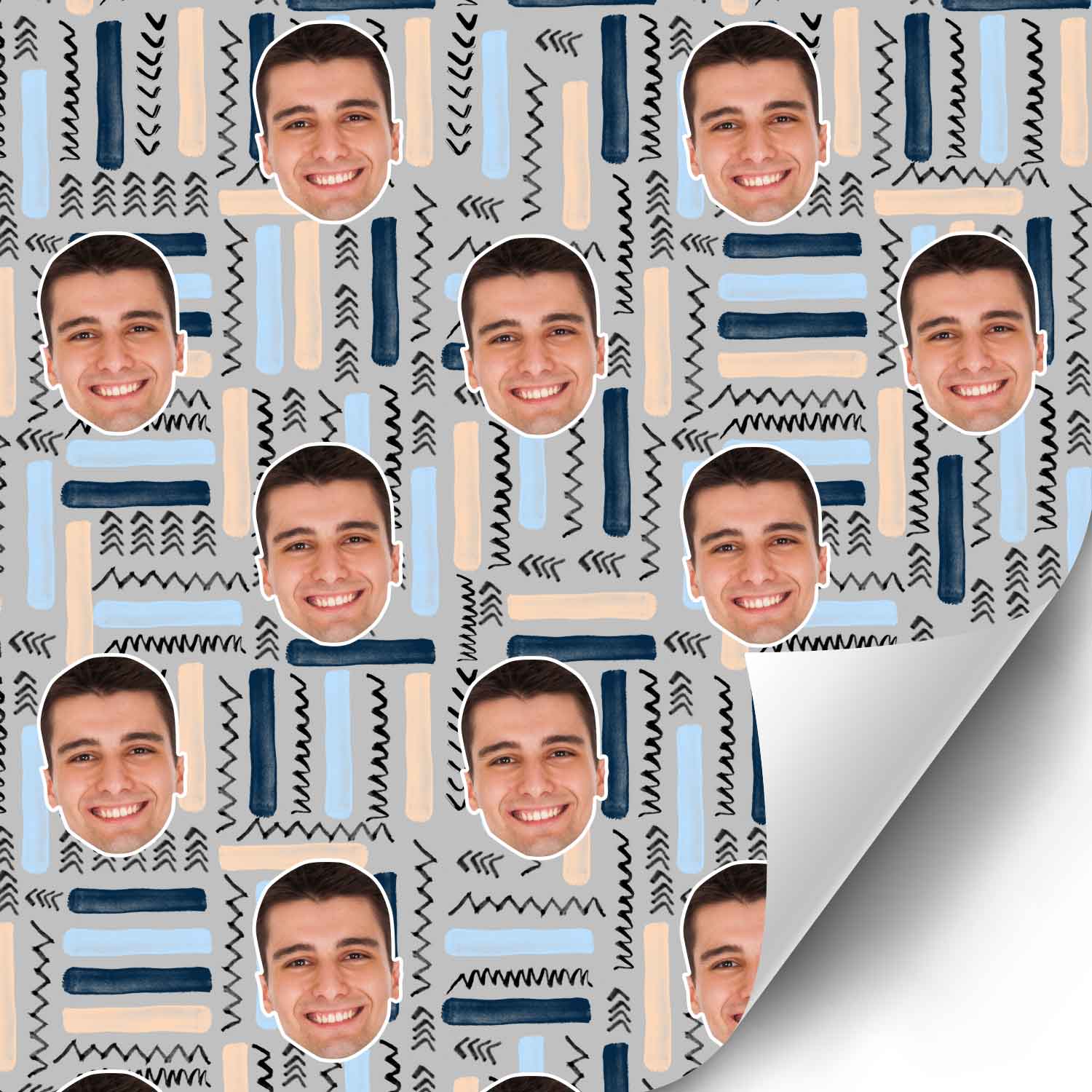 Your Face Abstract Wrapping Paper