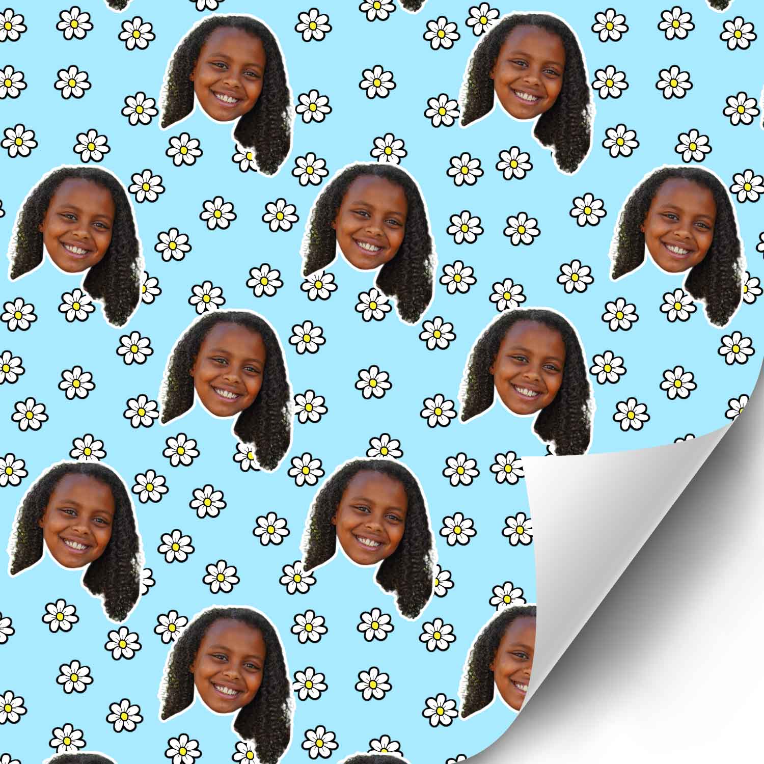 Your Face Daisies Wrapping Paper