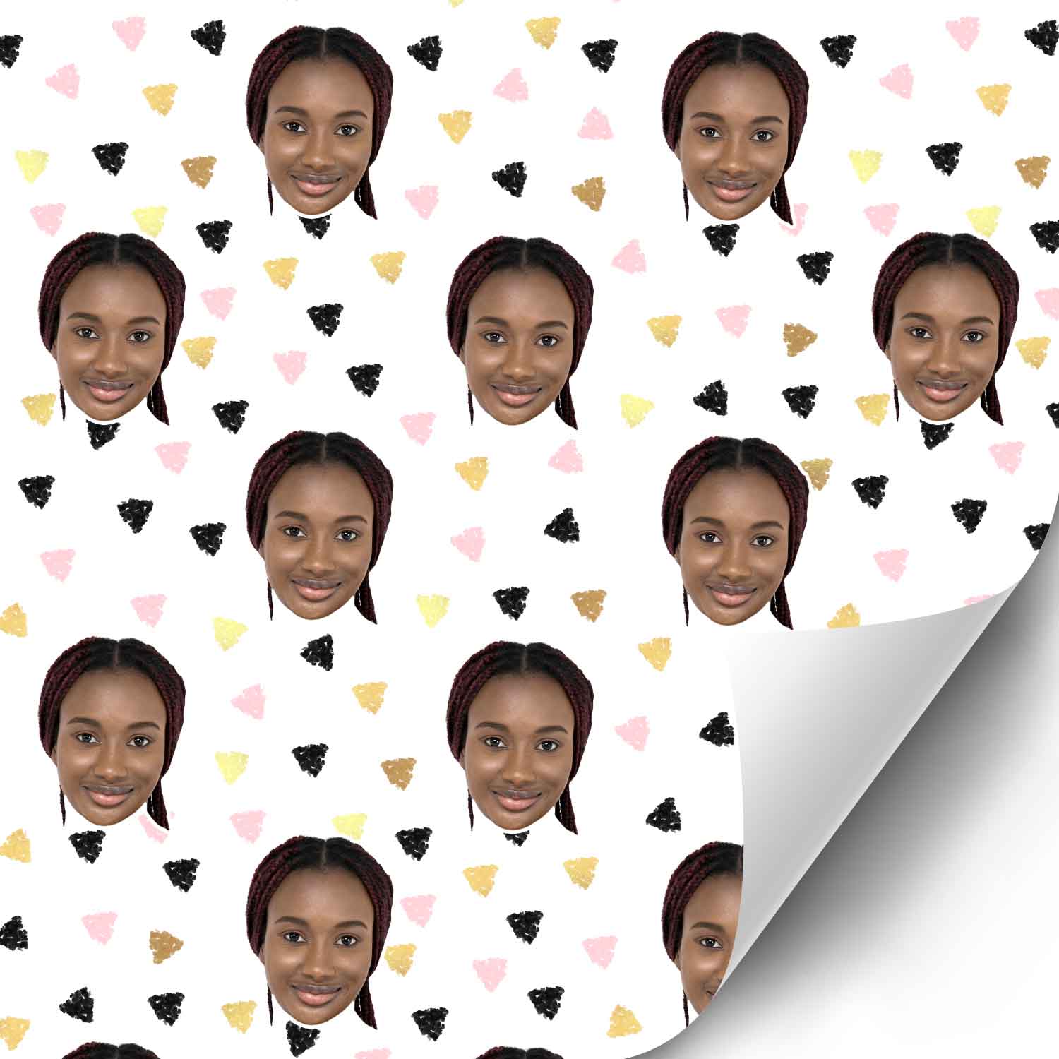 Your Face Triangles Wrapping Paper
