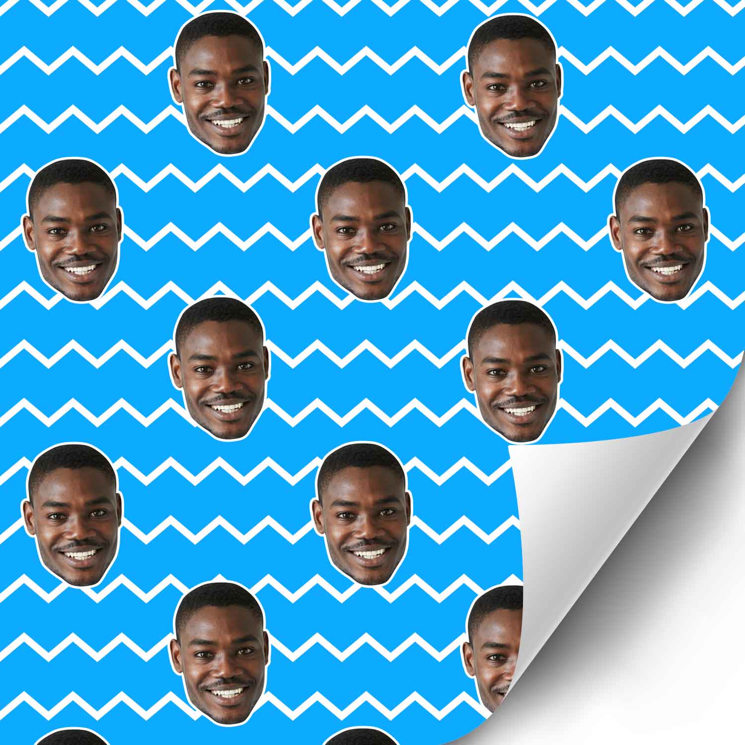 Your Face Zig Zags Wrapping Paper