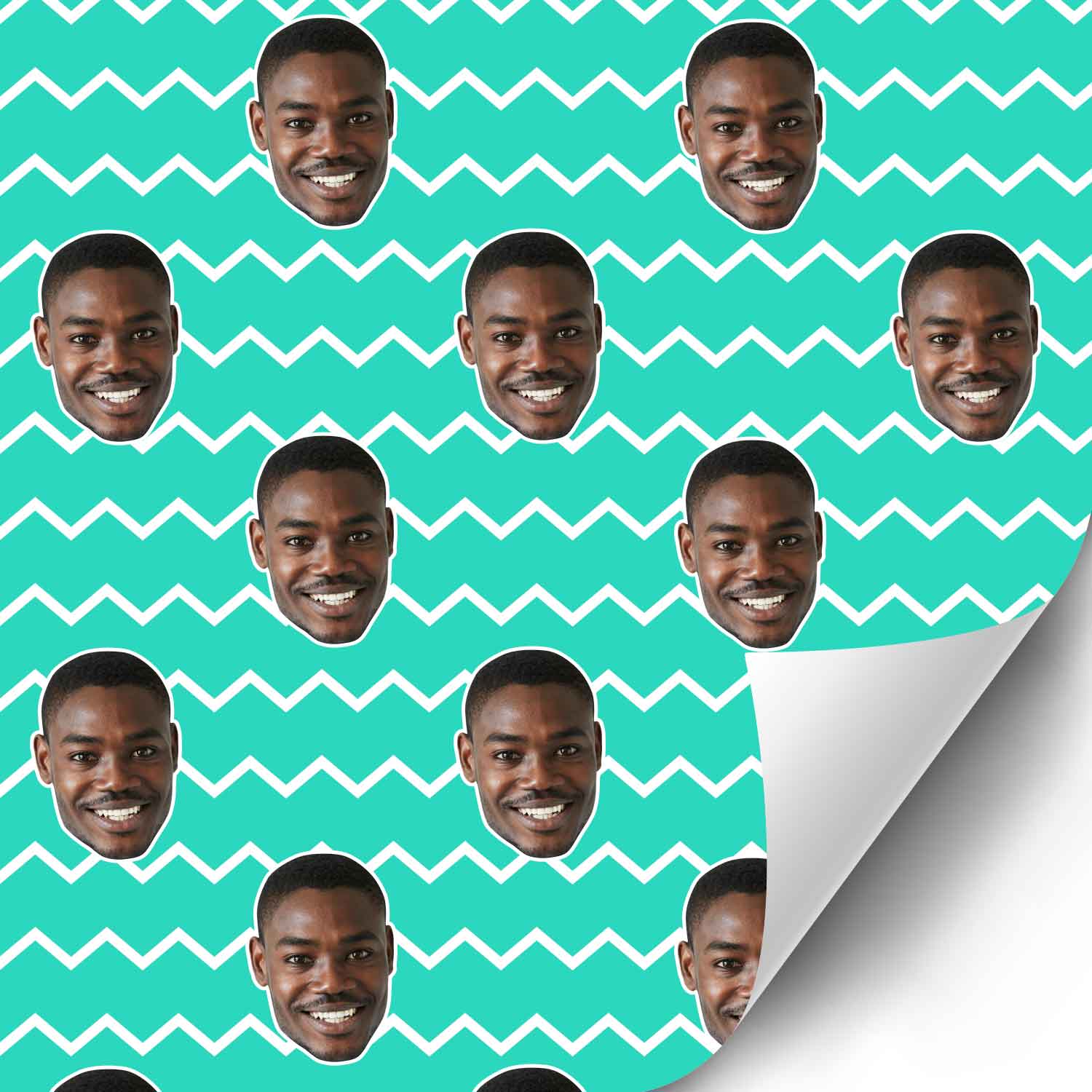 Your Face Zig Zags Wrapping Paper