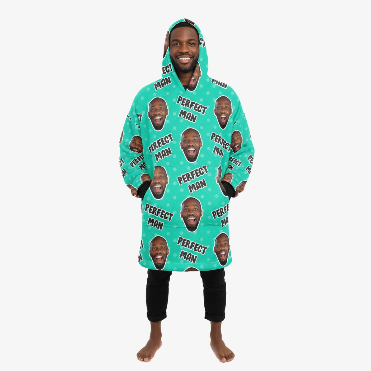 Perfect Man Custom Hoodie Blanket