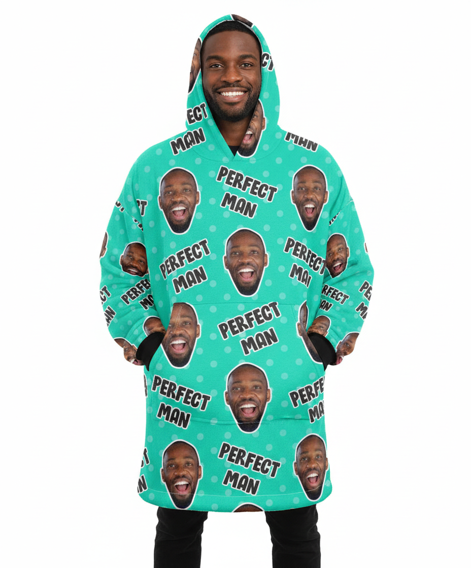 Perfect Man Custom Hoodie Blanket