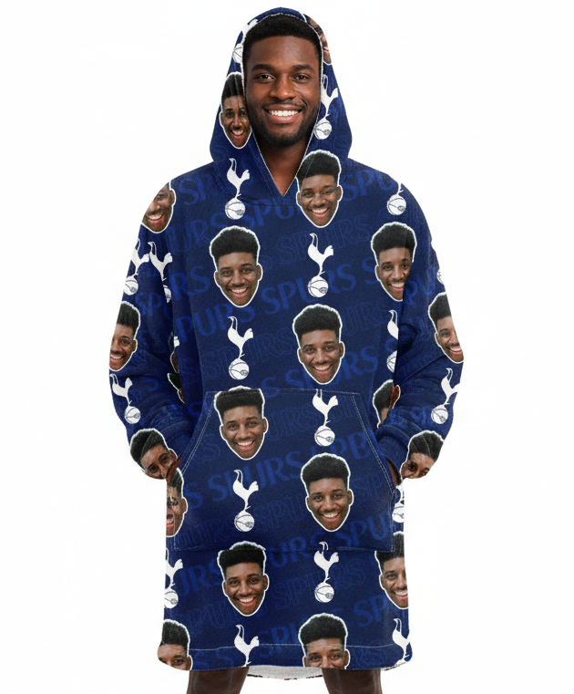 Personalised Spurs Hoodie Blanket