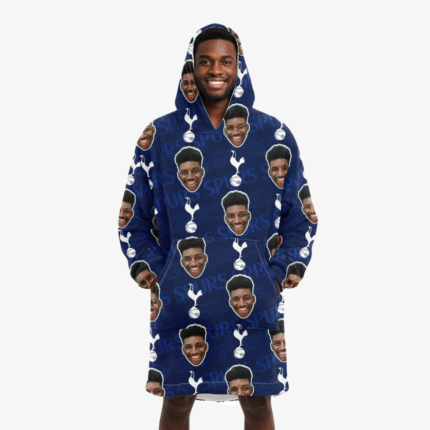 Personalised Spurs Hoodie Blanket