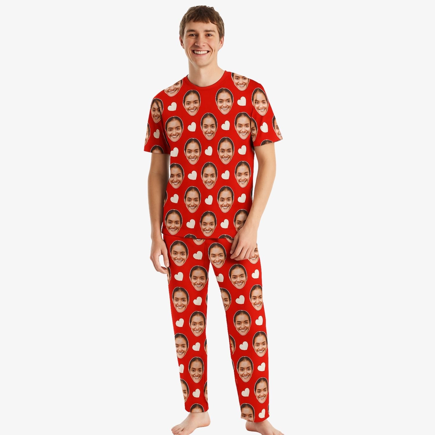 Men's  Personalised Pyjamas for valentines