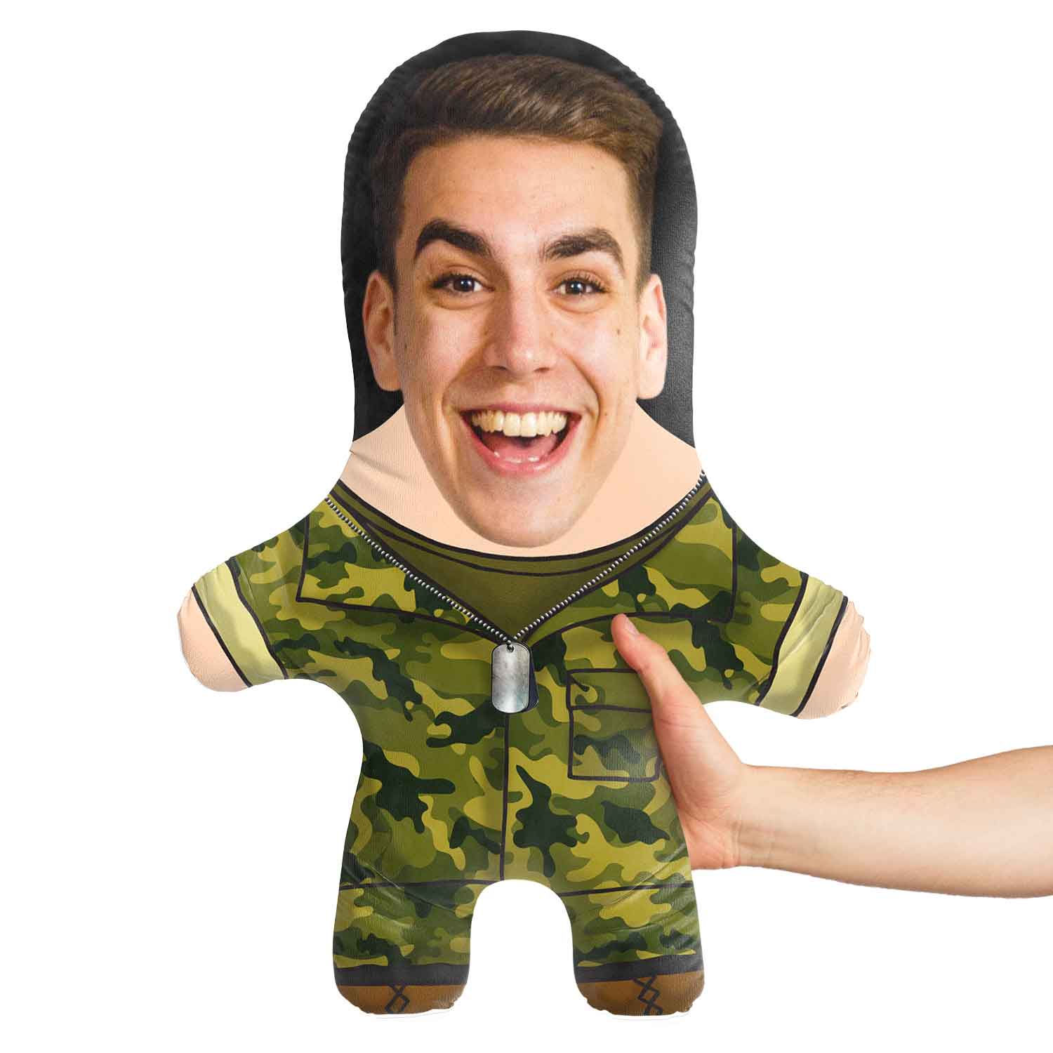 Soldier Face Pillow Doll