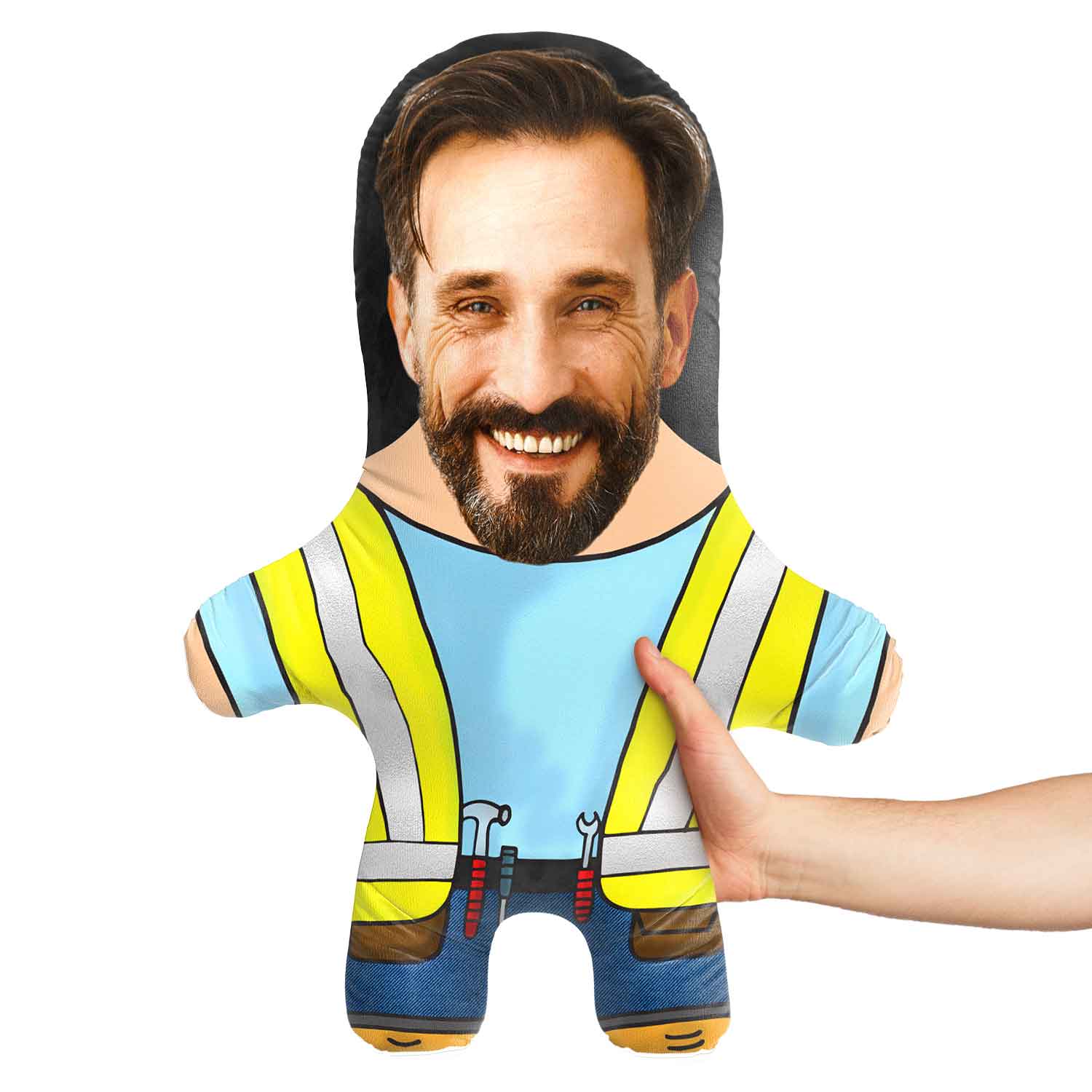 Builder Face Pillow Doll
