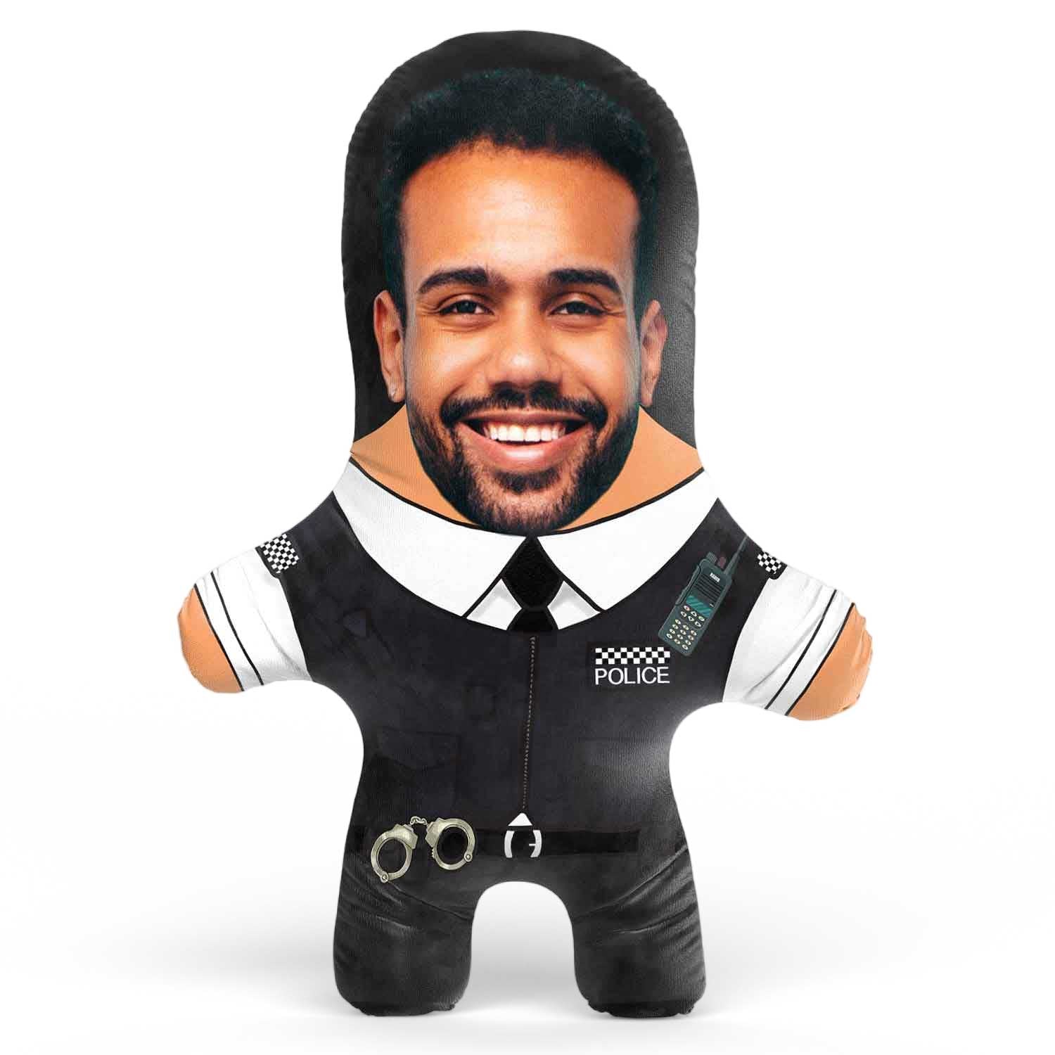 Police Face Pillow Doll