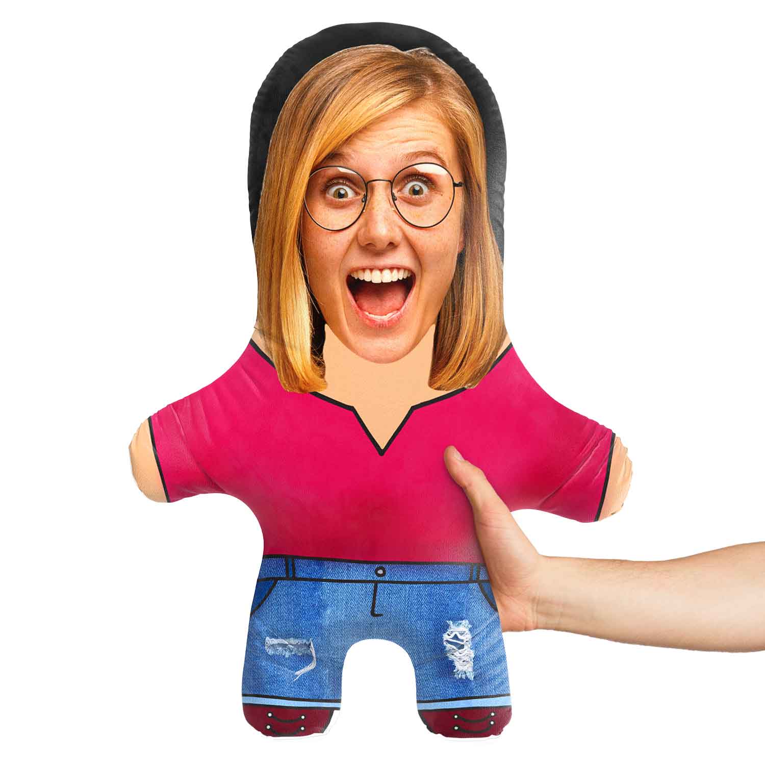 Girl Face Pillow Doll