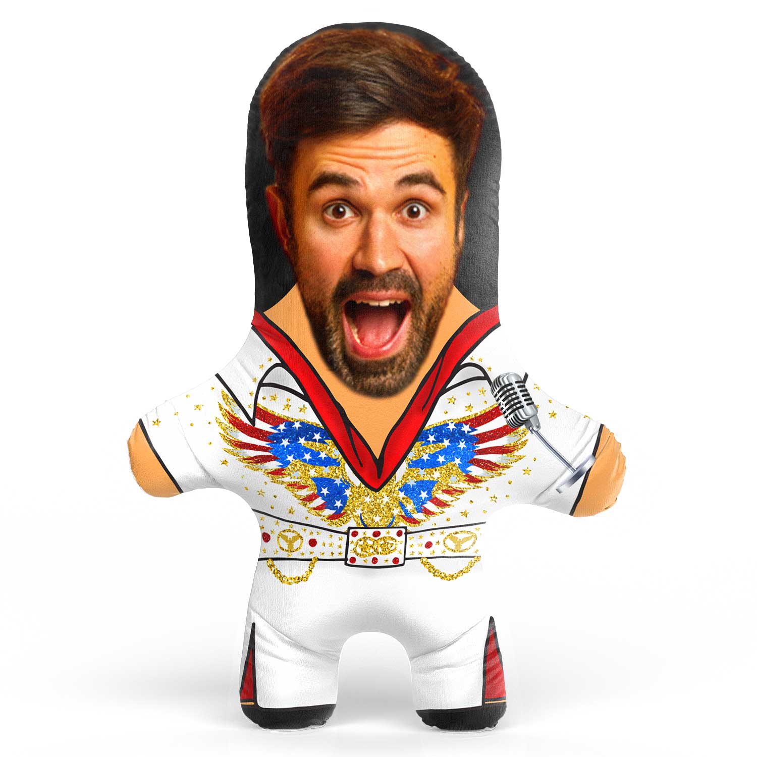 Elvis Face Pillow Doll