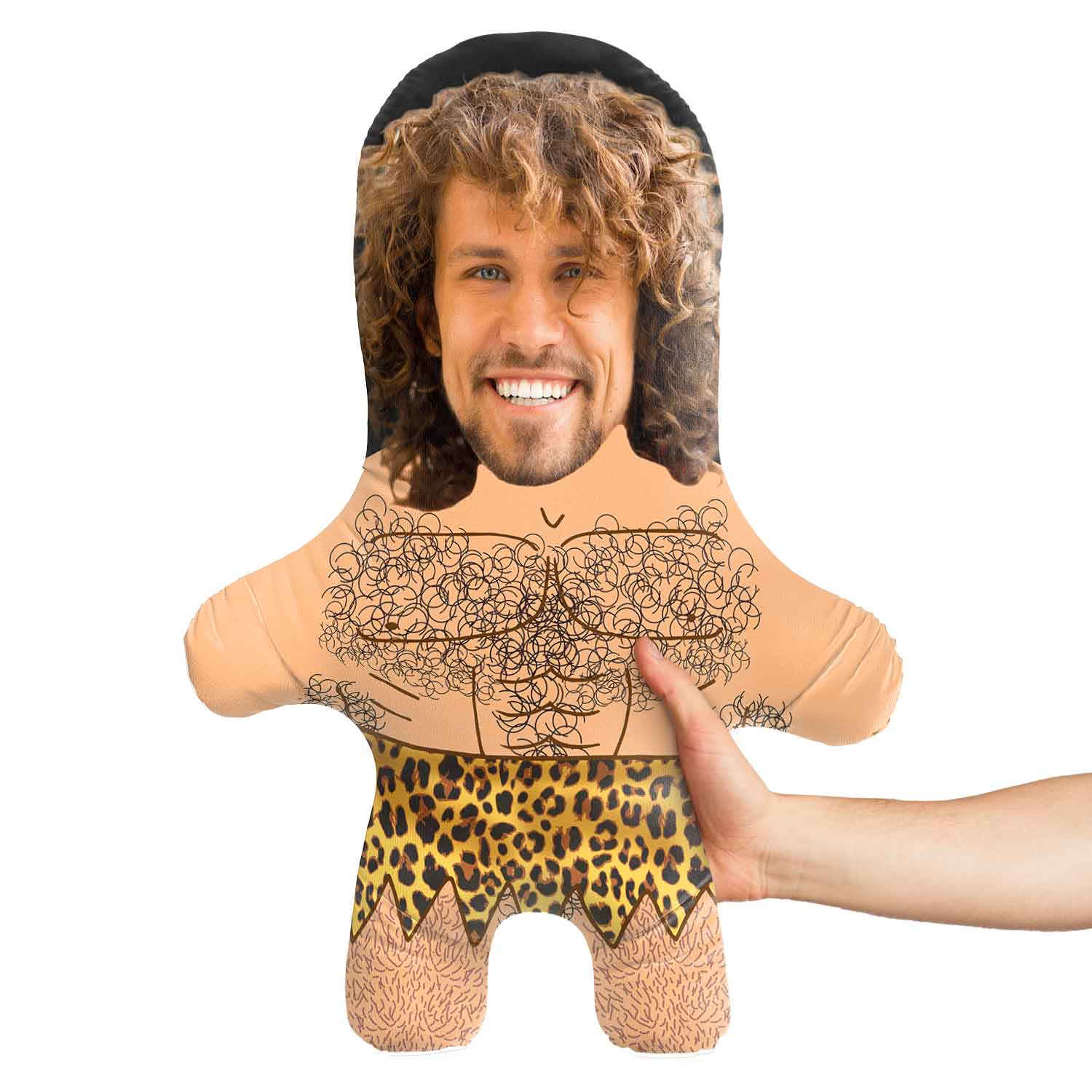 Caveman Face Pillow Doll